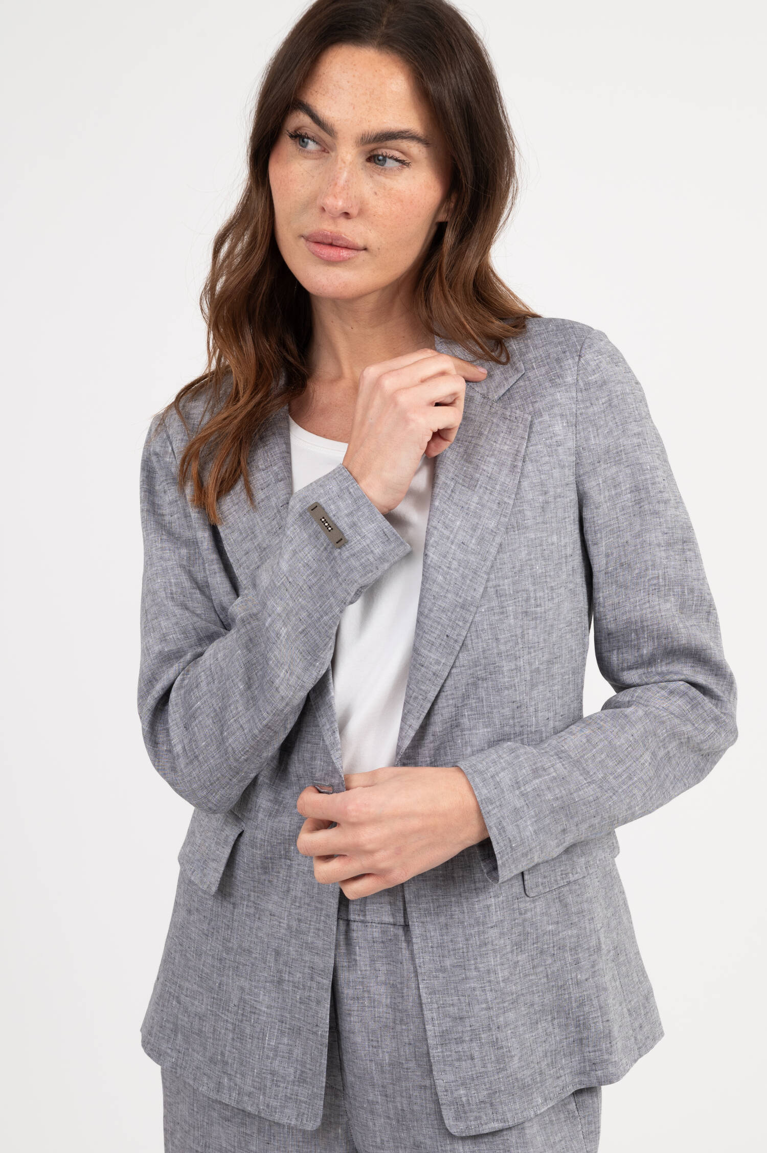 Blazer in Blau meliert Blazer in Blau meliert