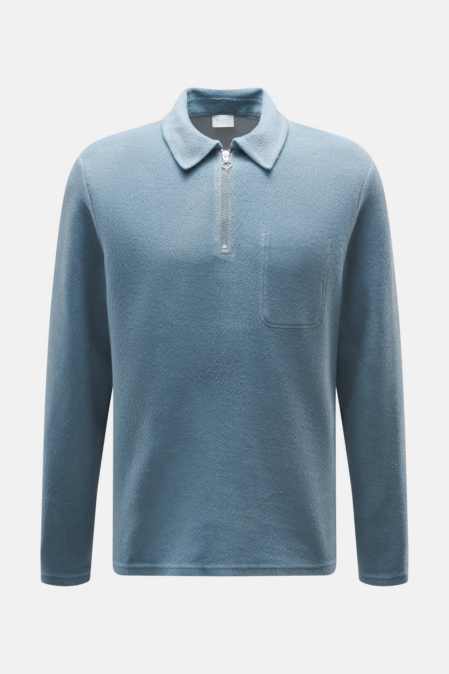 Wollmix Polo-Shirt in Hellblau Wollmix Polo-Shirt in Hellblau