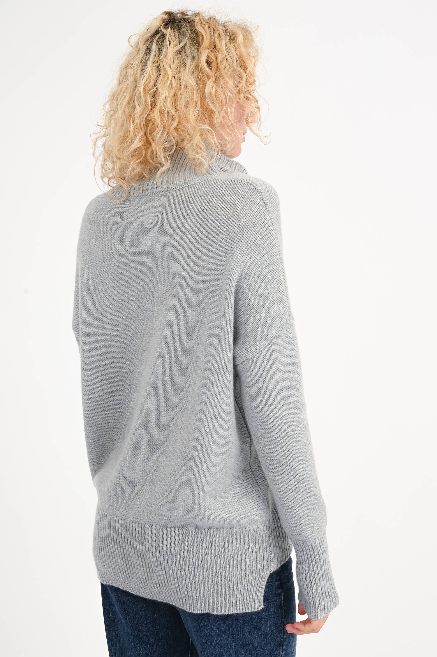 Cashmere Pullover HEIDI in Hellgrau