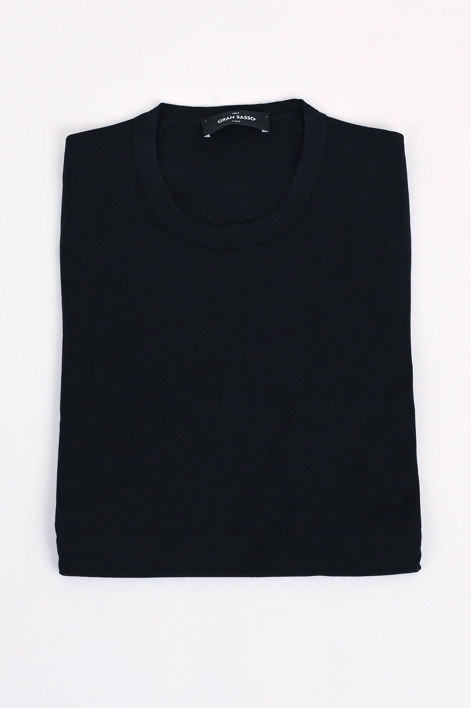 Feinstrick-Pullover aus Baumwolle in Navy