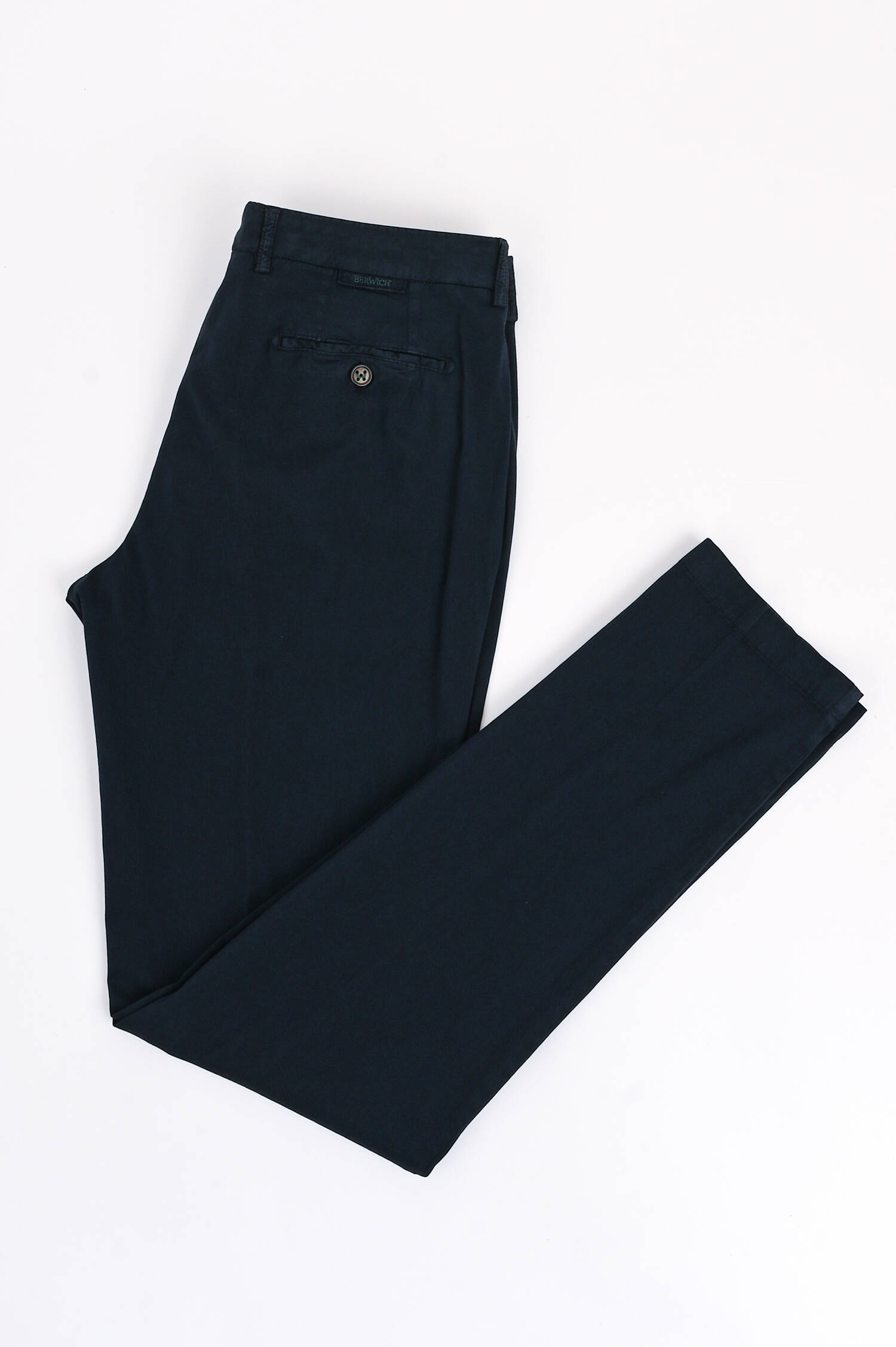 Hose aus Baumwolle und Seide in Navy