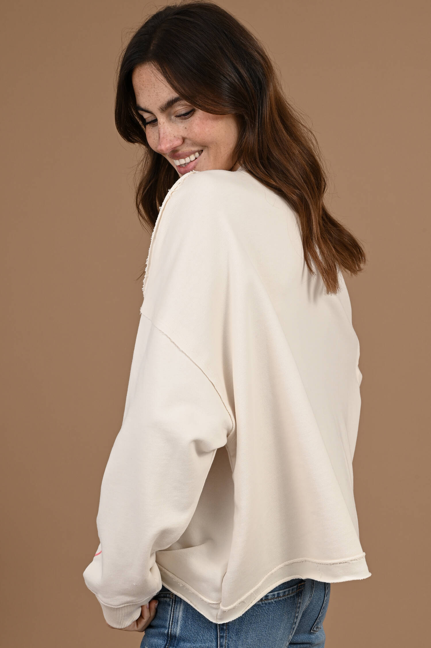 Sweater AMORE in Ecrubeige