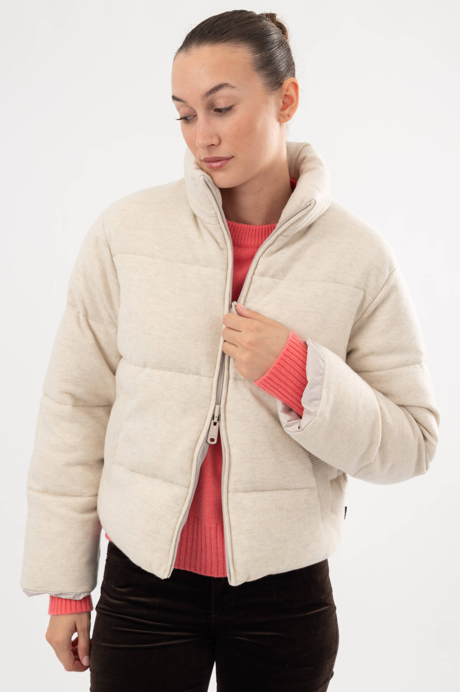 Woll-Cashmere-Steppjacke SINTRE in Beige Woll-Cashmere-Steppjacke SINTRE in Beige
