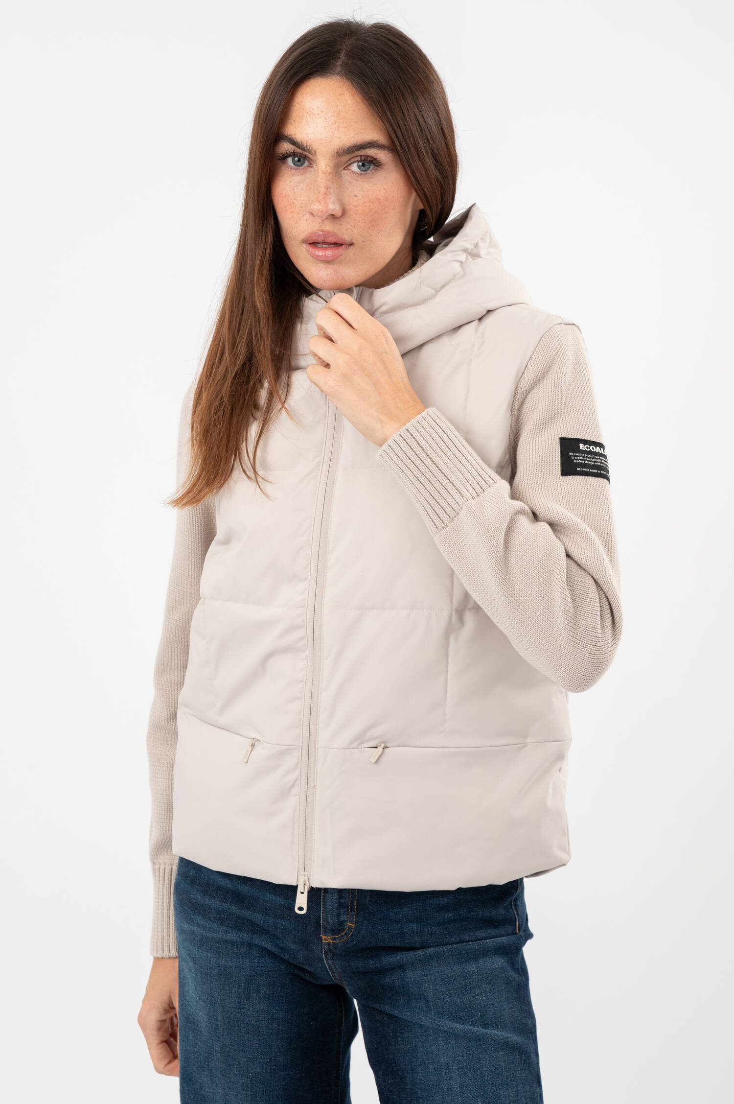 Hybridjacke DENI in Beige
