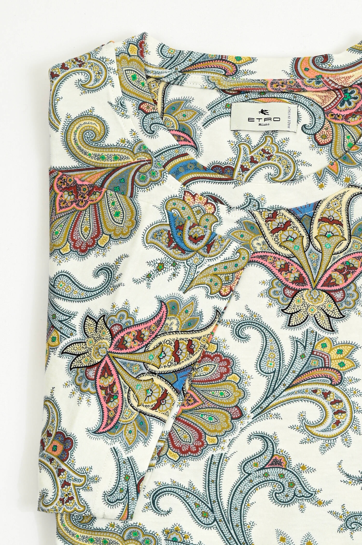 T-Shirt mit Paisly-Muster in Multicolor