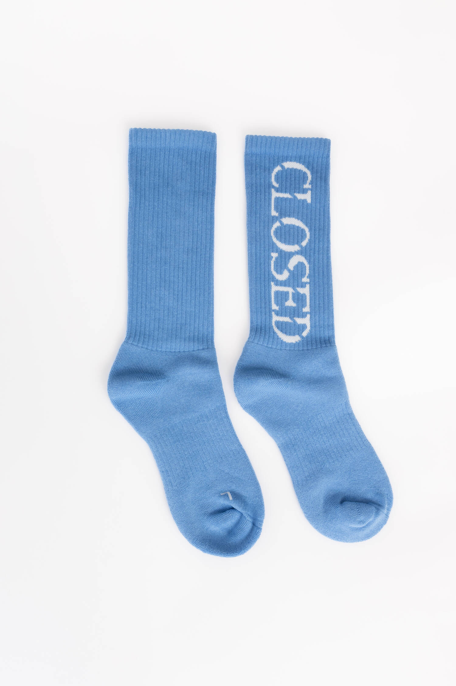 Socken mit Logo-Print in Blau
