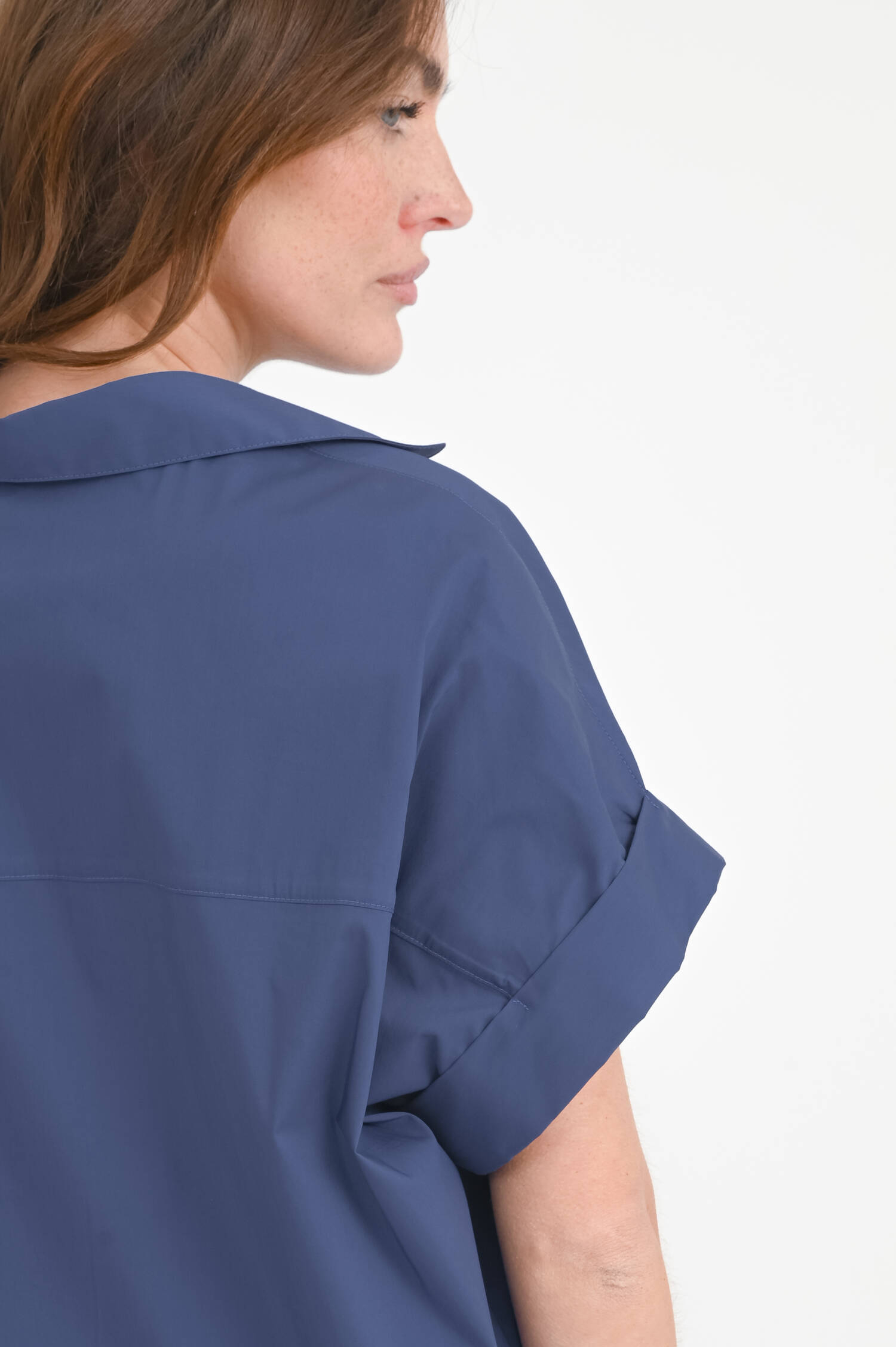 Tunika-Bluse EMMA in Schieferblau