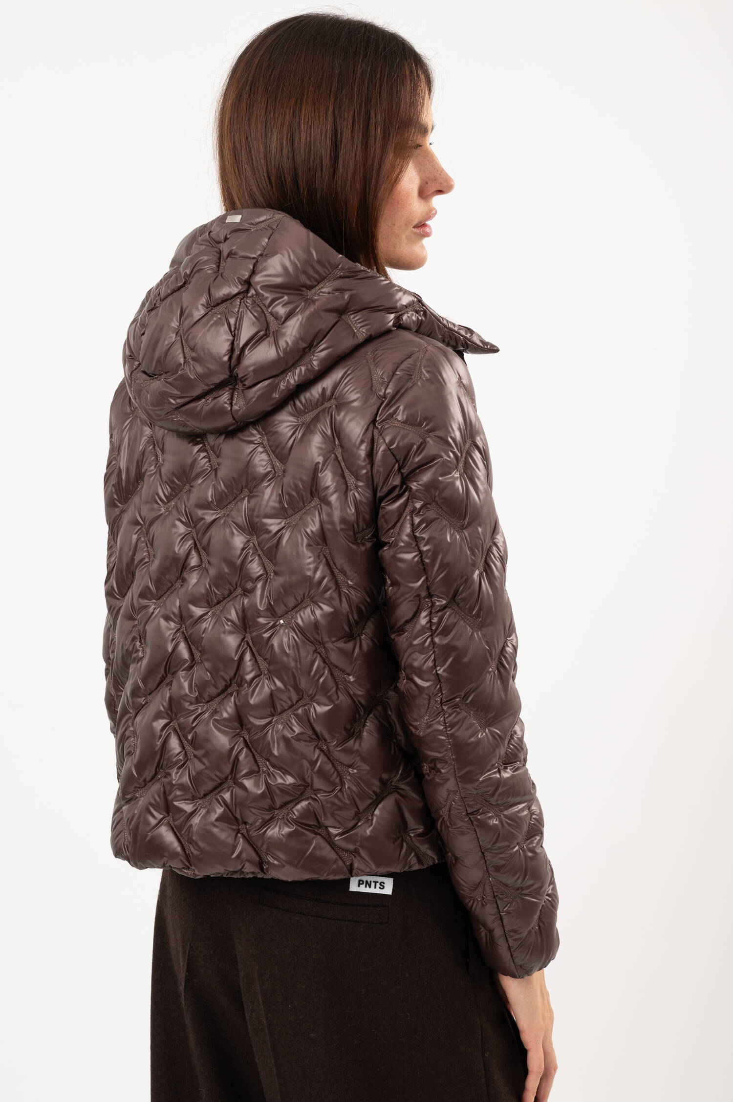 Leichte Daunenjacke in Braun