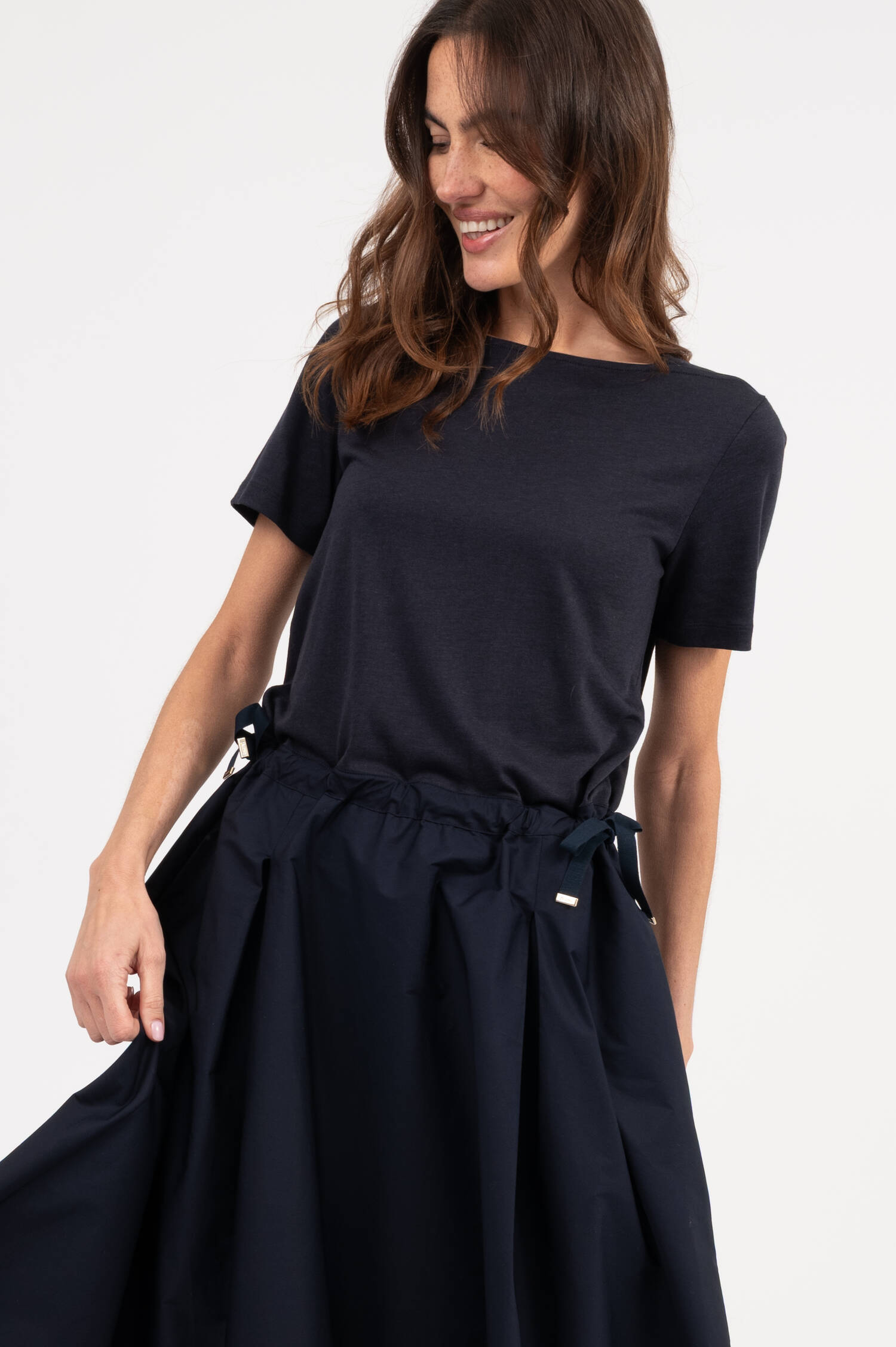 Midi Kleid in Navy Midi Kleid in Navy