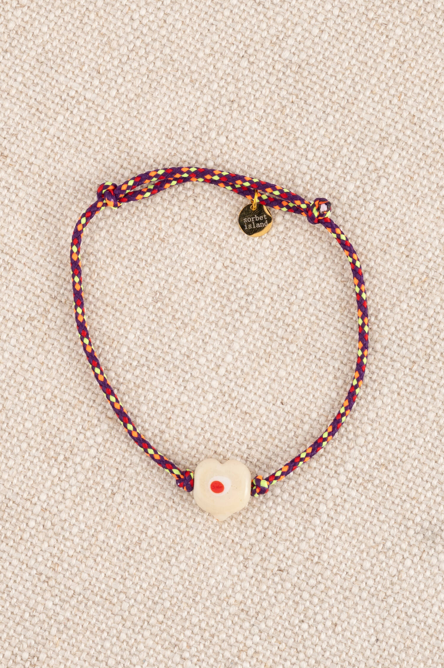 Armband mit Glass-Perle in Creme Armband mit Glass-Perle in Creme