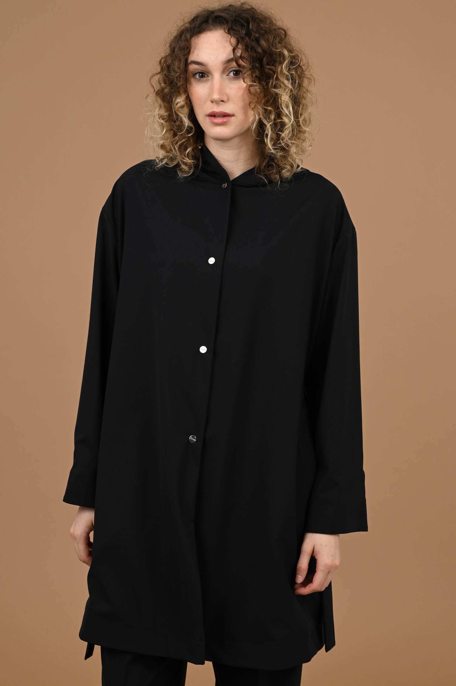 Wendbarer Leichter Kapuzenmantel in Navyblau