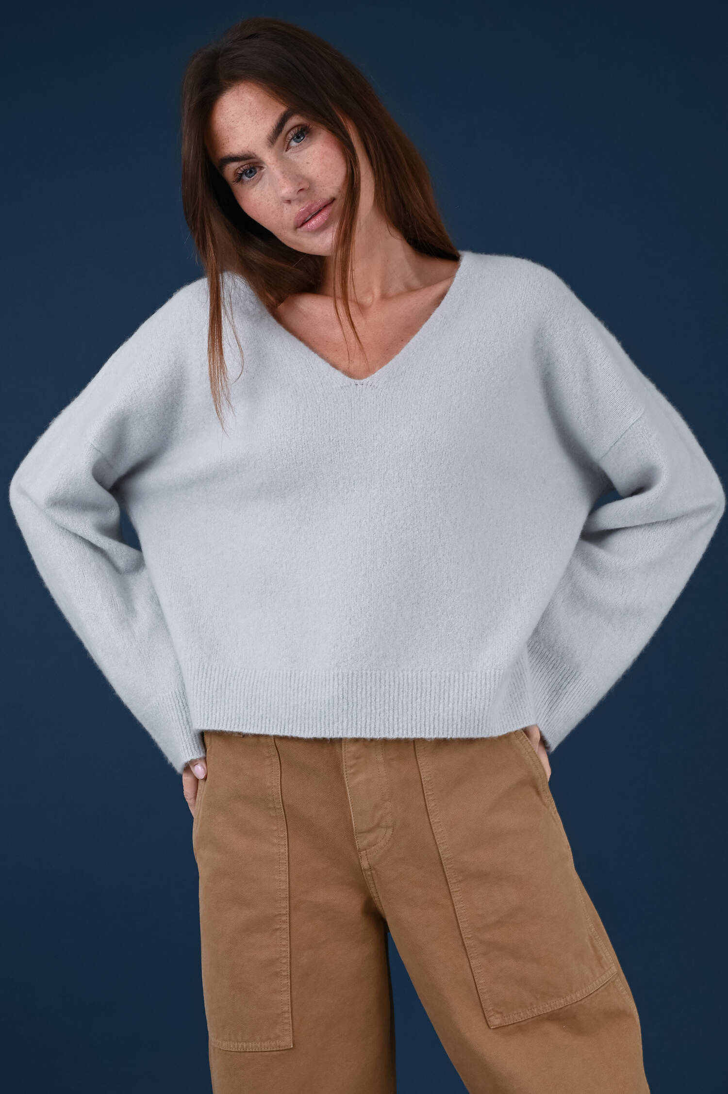 Cashmeremix Pullover SEMADARA in Grau Cashmeremix Pullover SEMADARA in Grau