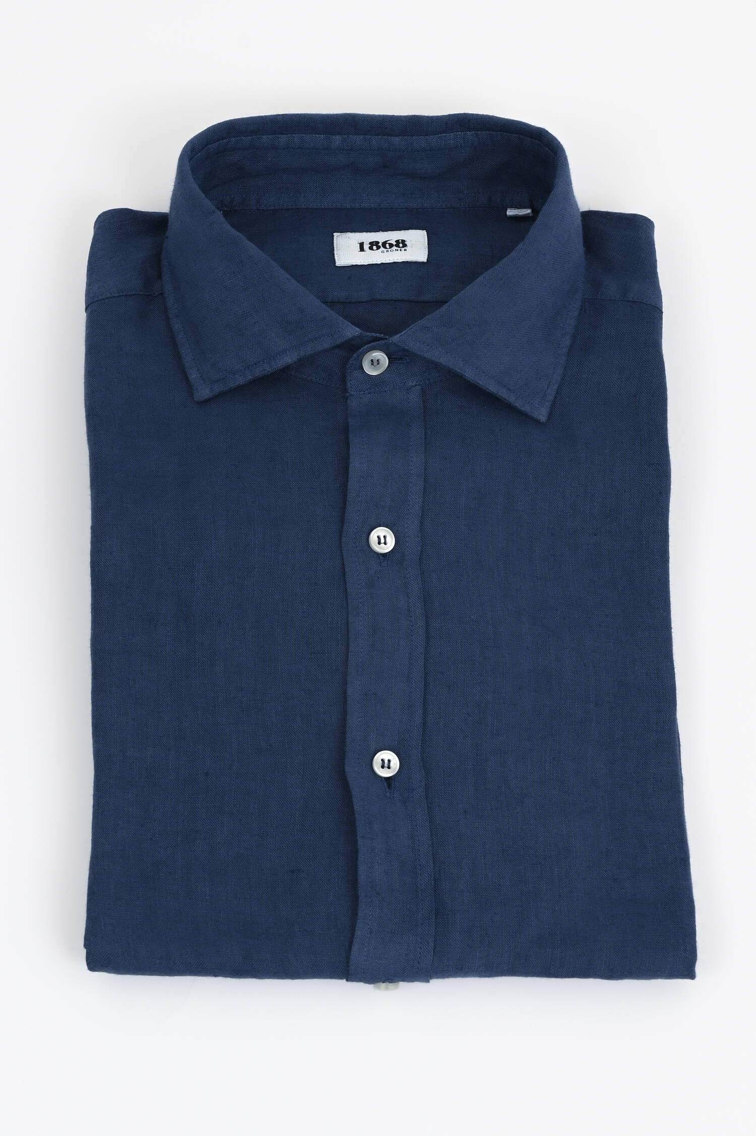 Leinenhemd in Tintenblau