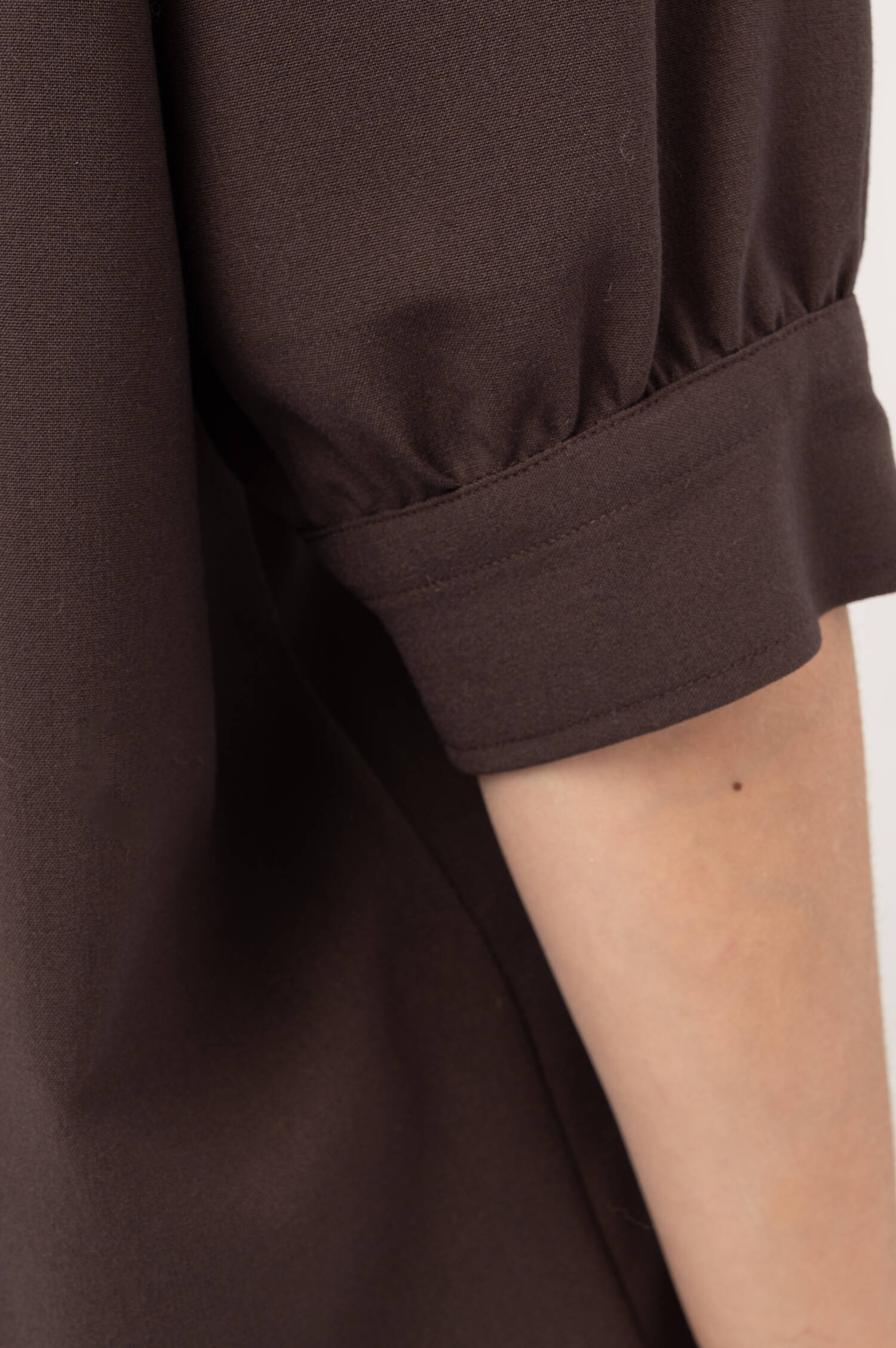 Dreiviertelarm Bluse in Braun Dreiviertelarm Bluse in Braun