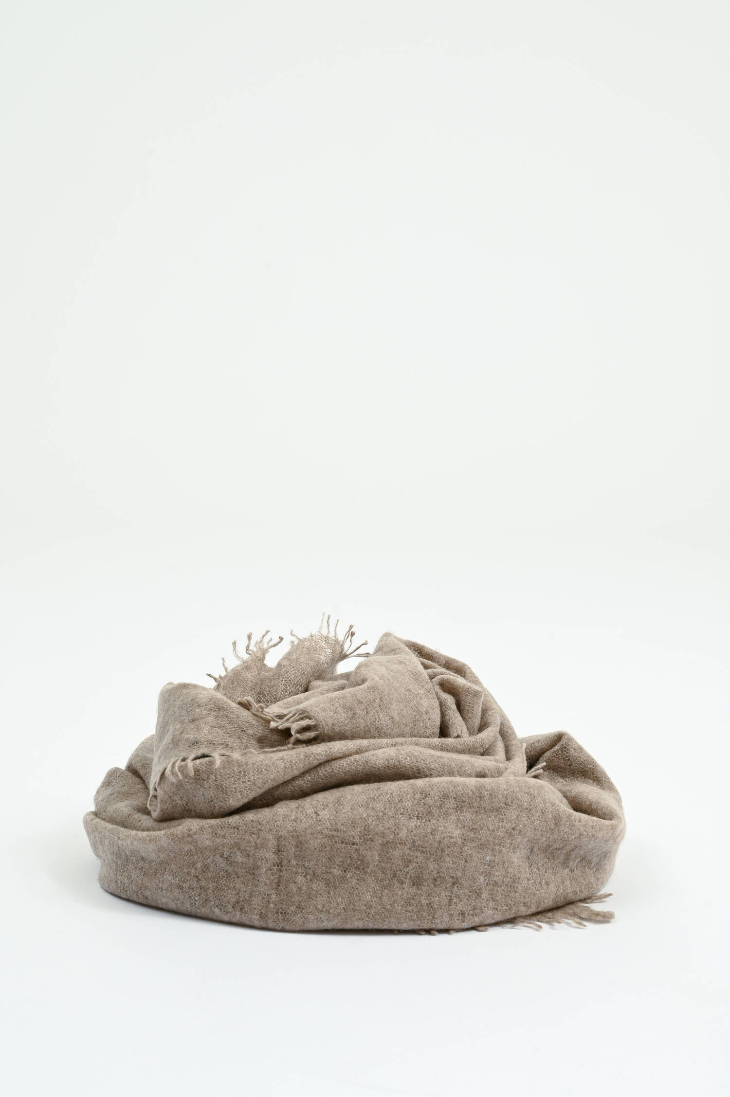 Cashmere-Schal in Dark Beige