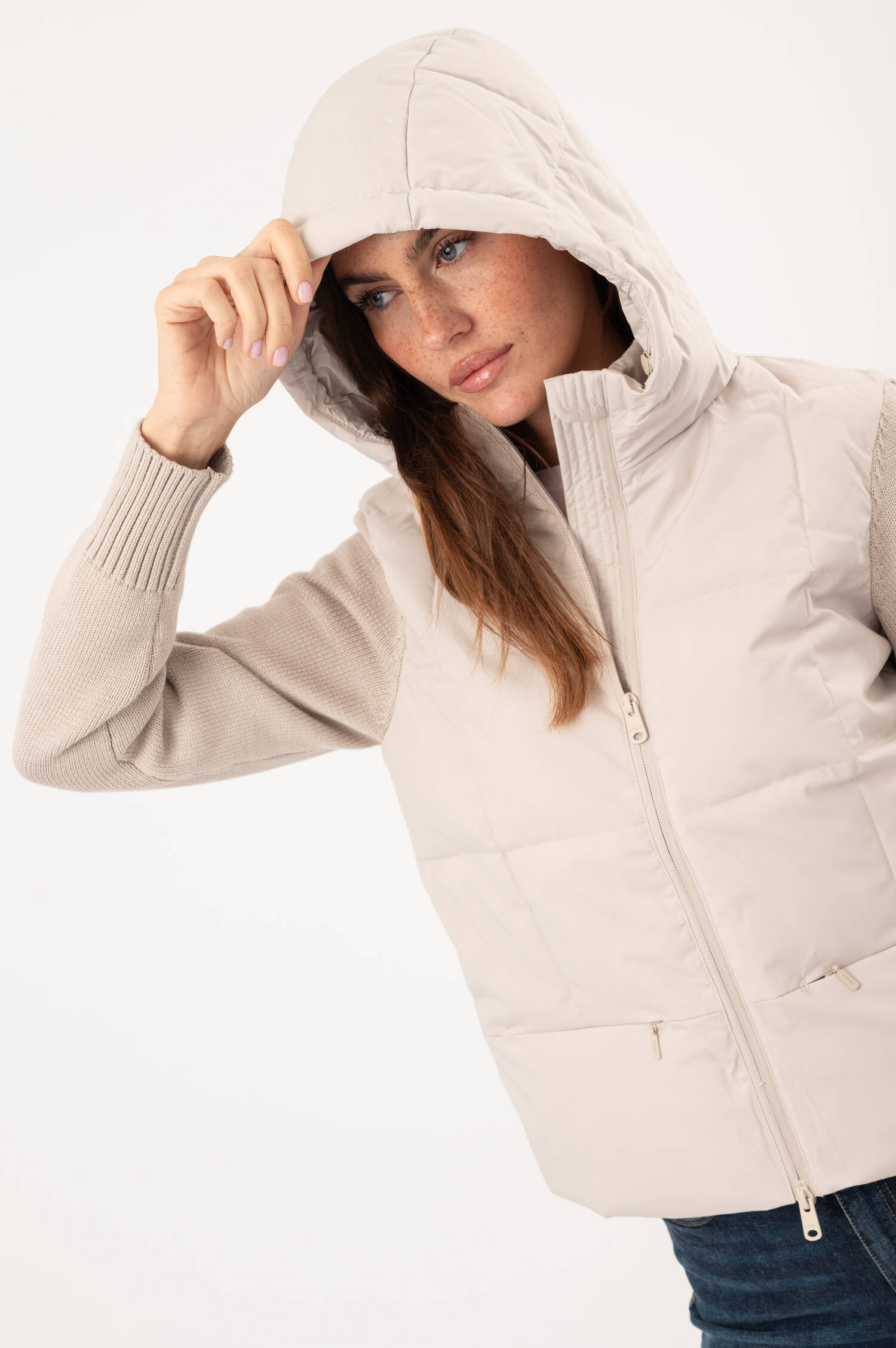 Hybridjacke DENI in Beige