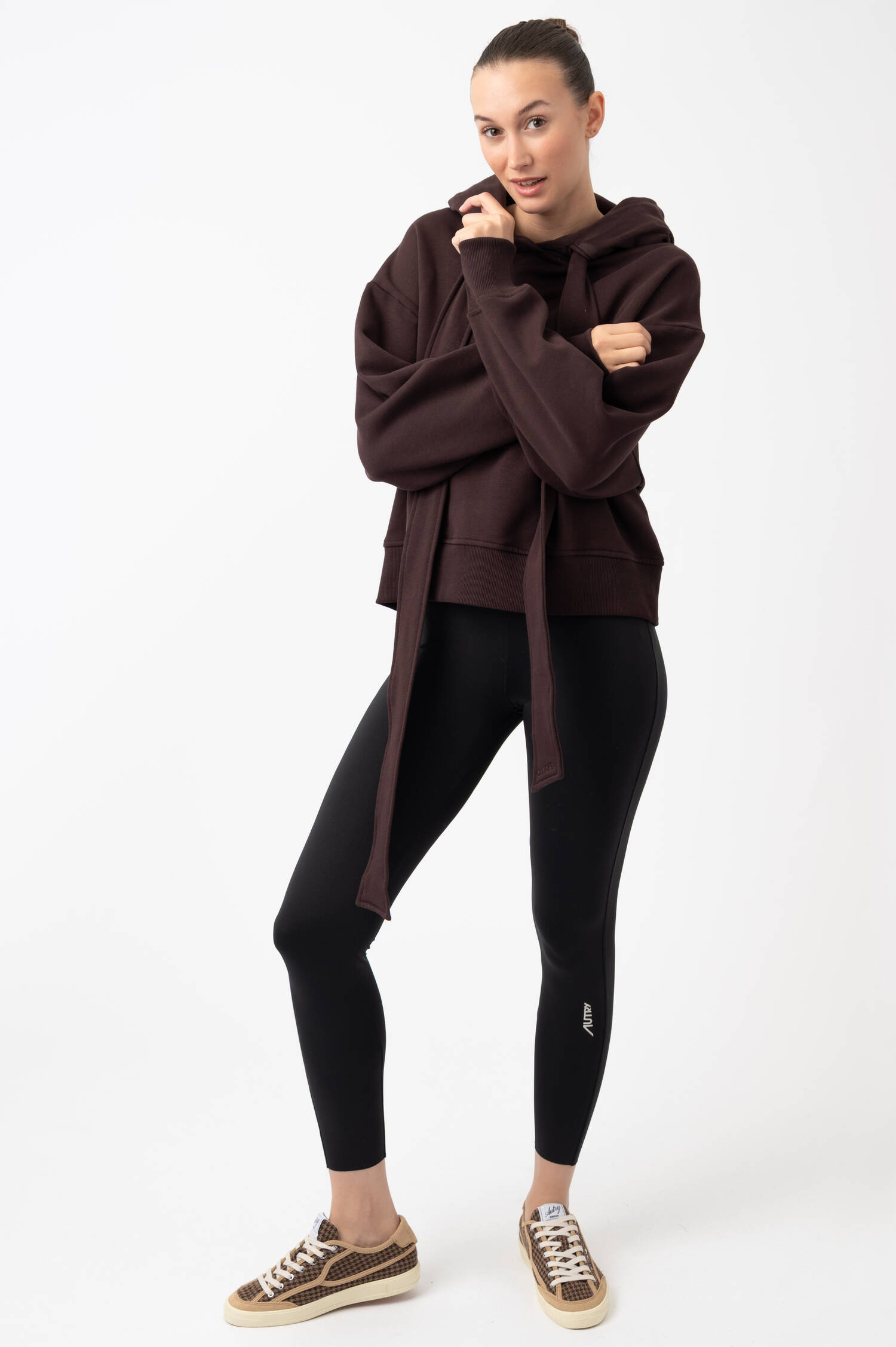 Hoodie mit Schleife in Rotbraun Hoodie mit Schleife in Rotbraun