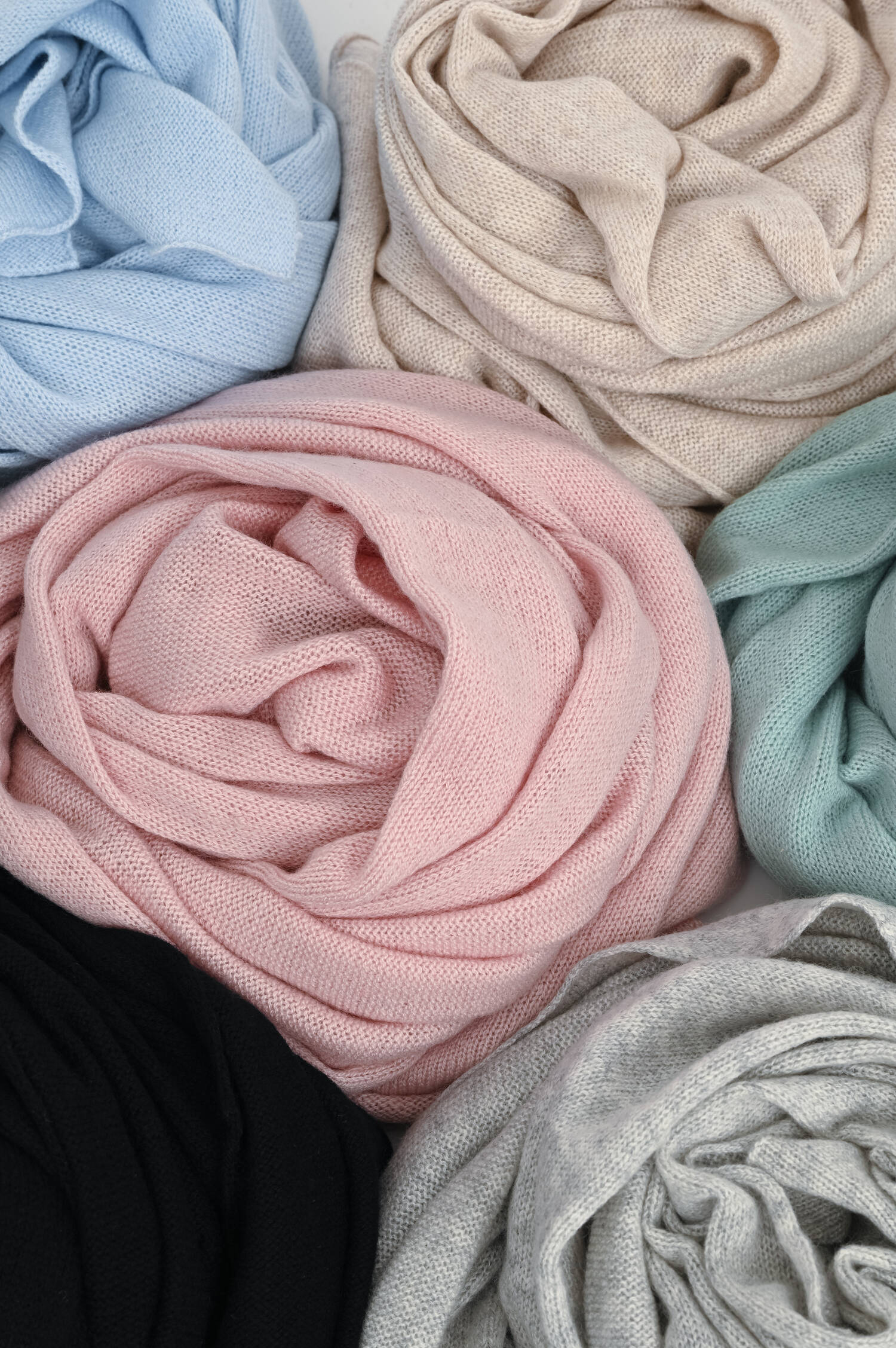 Cashmere Schal in Hellbeige