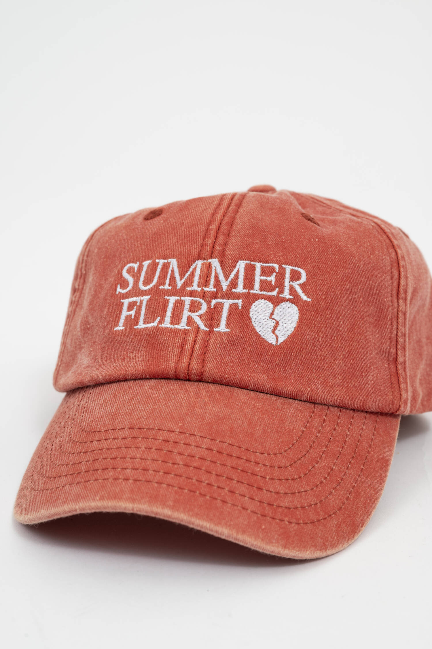 Basecap mit Stick in Orange