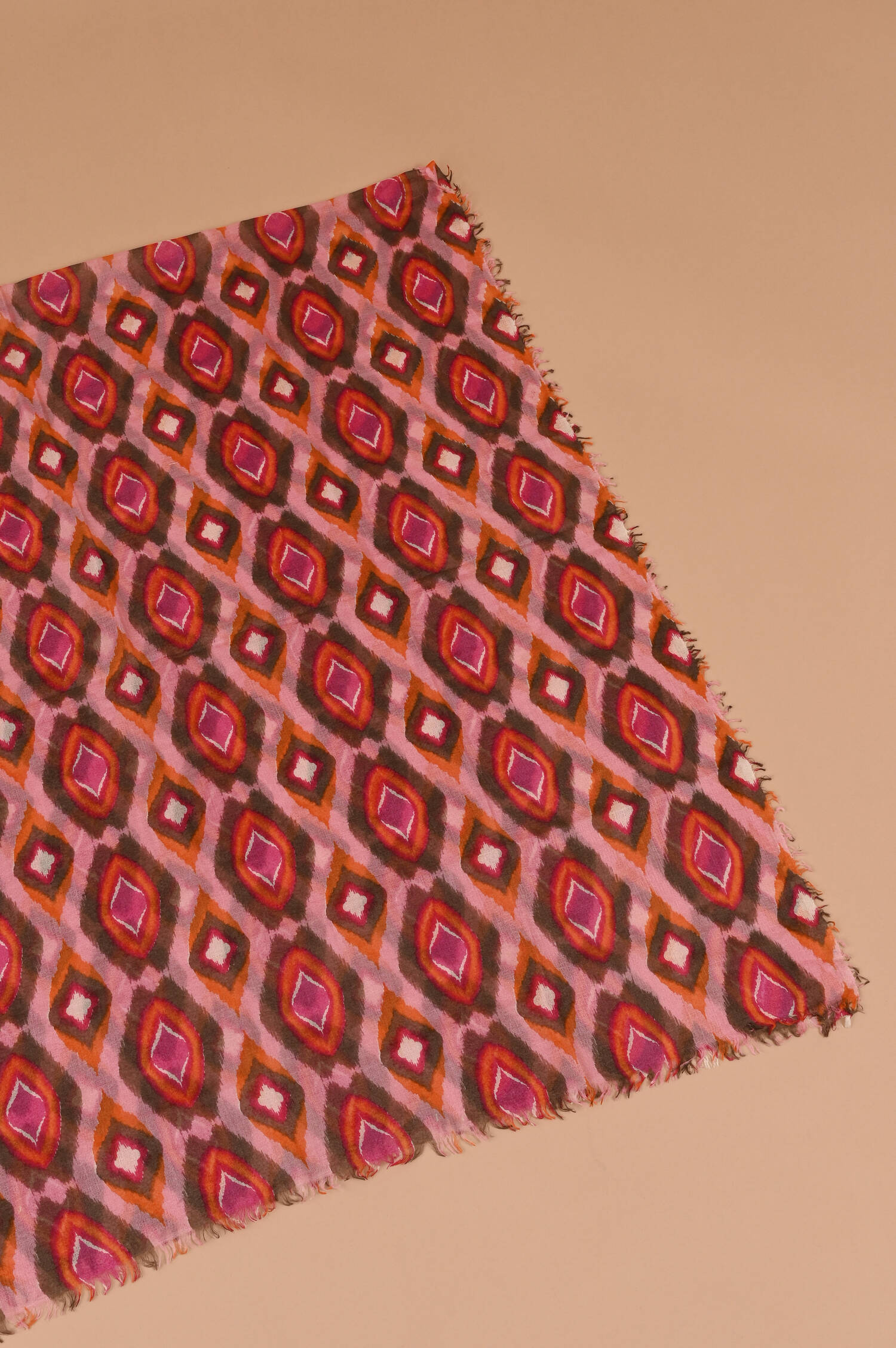 Cashmere Schal SIENA in Rosa gemustert Cashmere Schal SIENA in Rosa gemustert