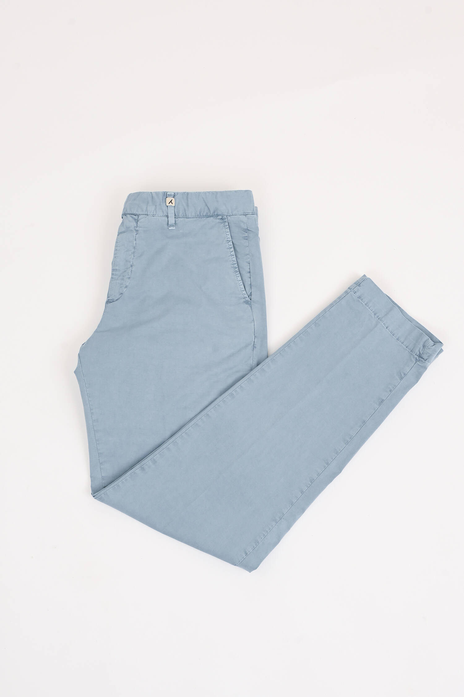 Hose aus Baumwolle in Graublau