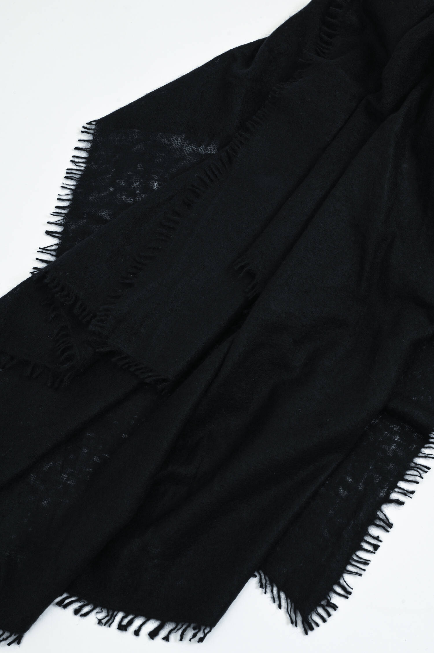 Cashmere-Schal in Schwarz