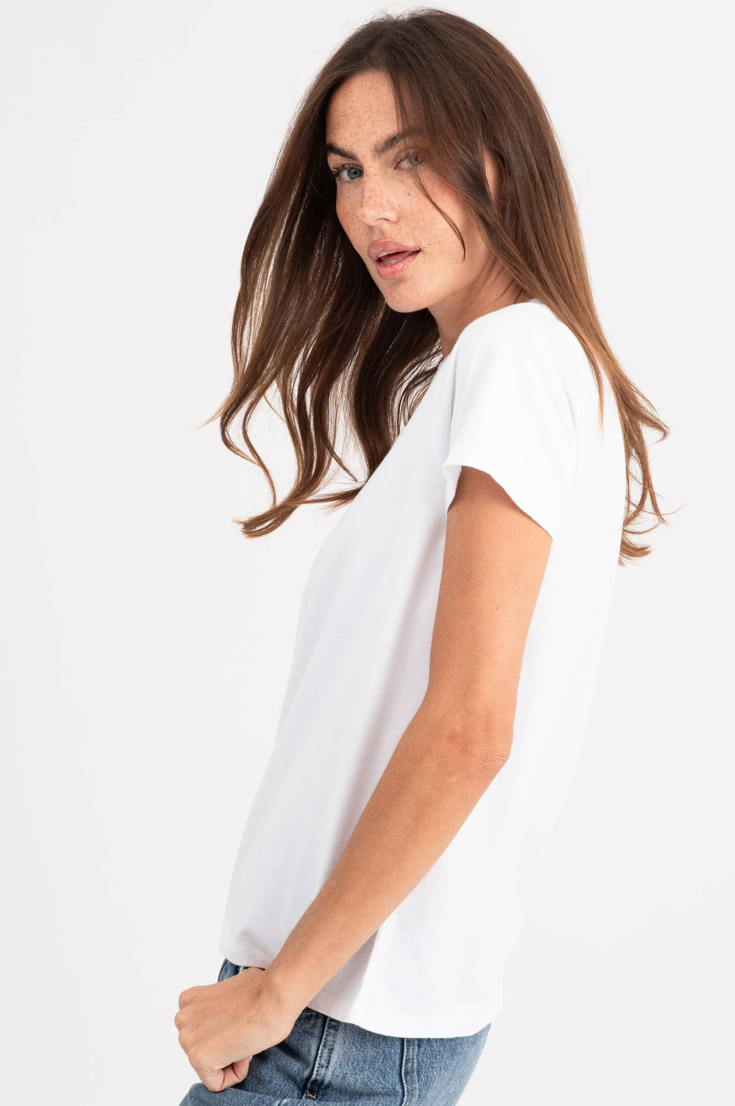 T-Shirt in Weiß
