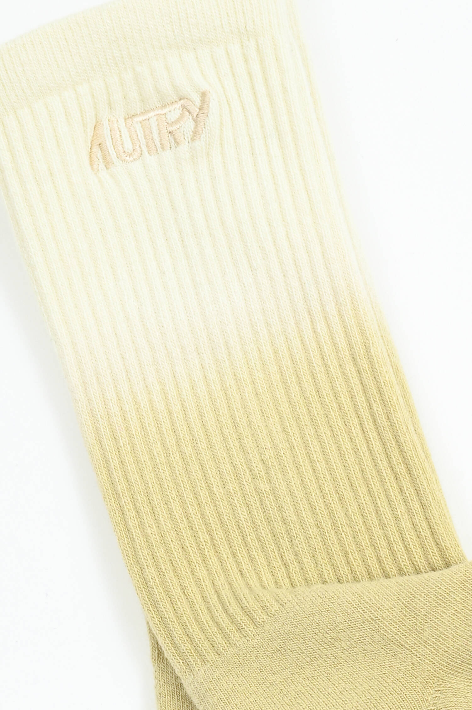Hohe Socken mit Farbverlauf in Khaki/Creme Hohe Socken mit Farbverlauf in Khaki/Creme