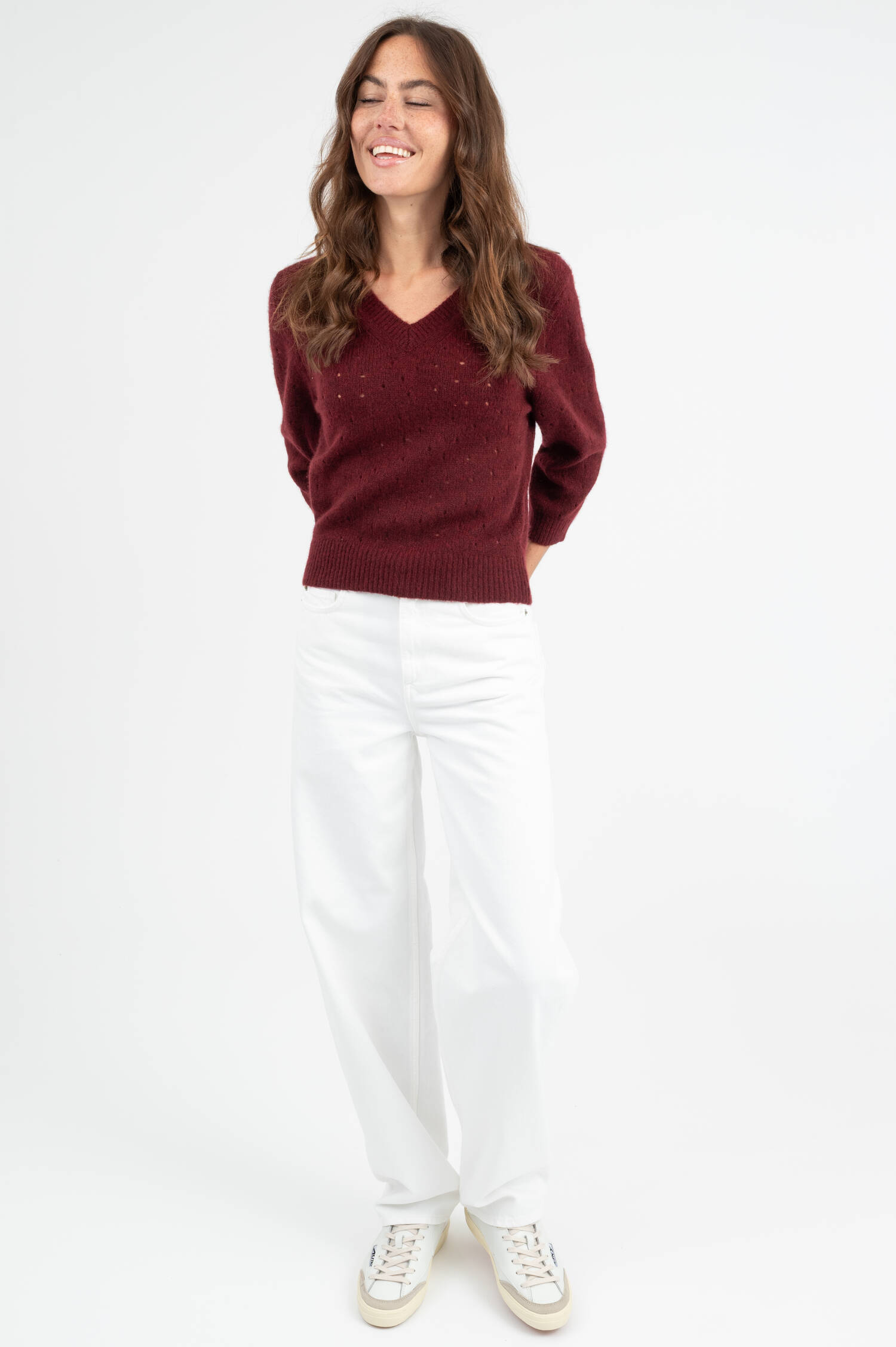 Cashmere Pullover in Bordeaux Cashmere Pullover in Bordeaux