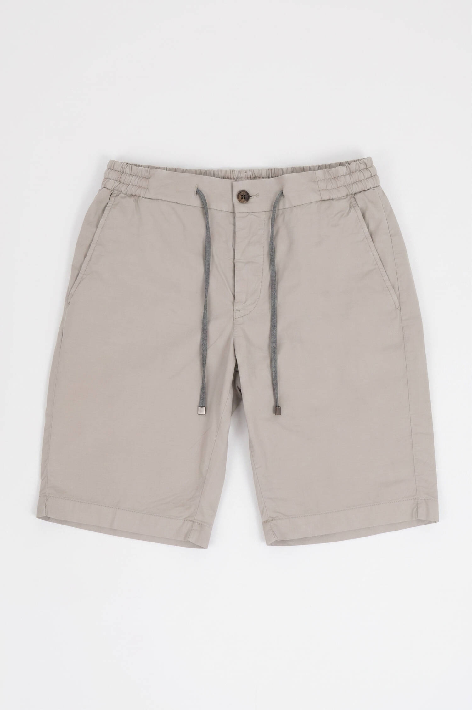 Bermuda-Shorts aus Baumwoll-Mix in Pastellsalbei