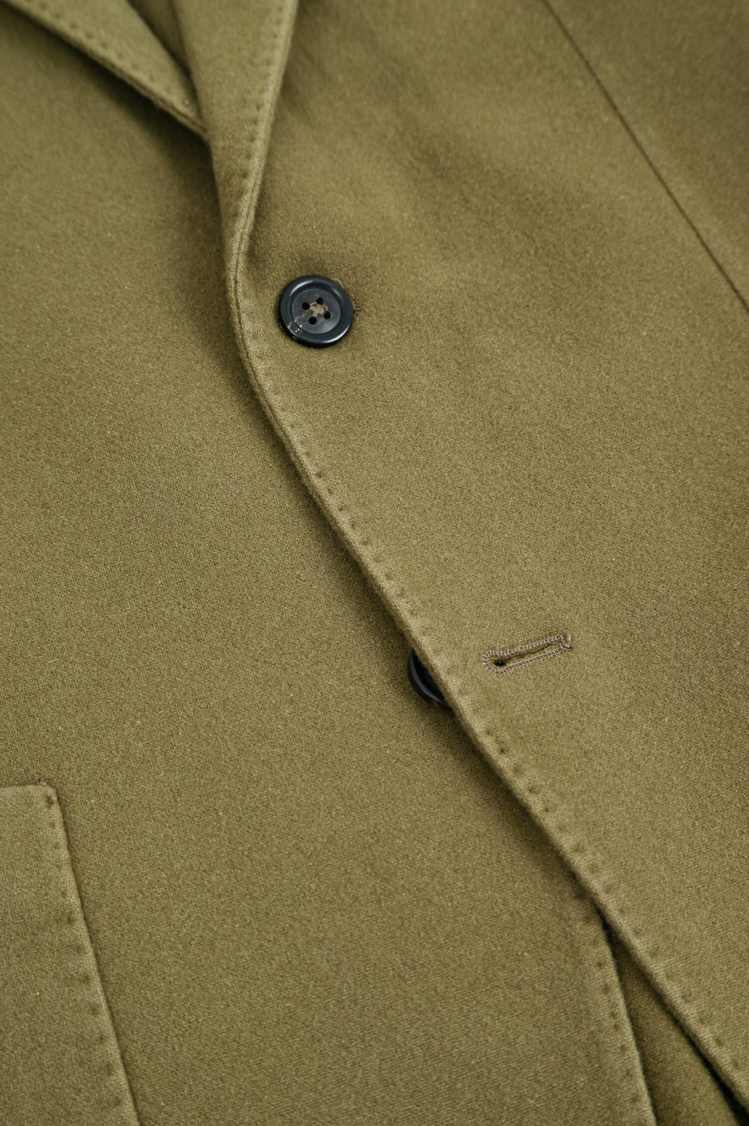 Sakko aus Wolle in Avocado