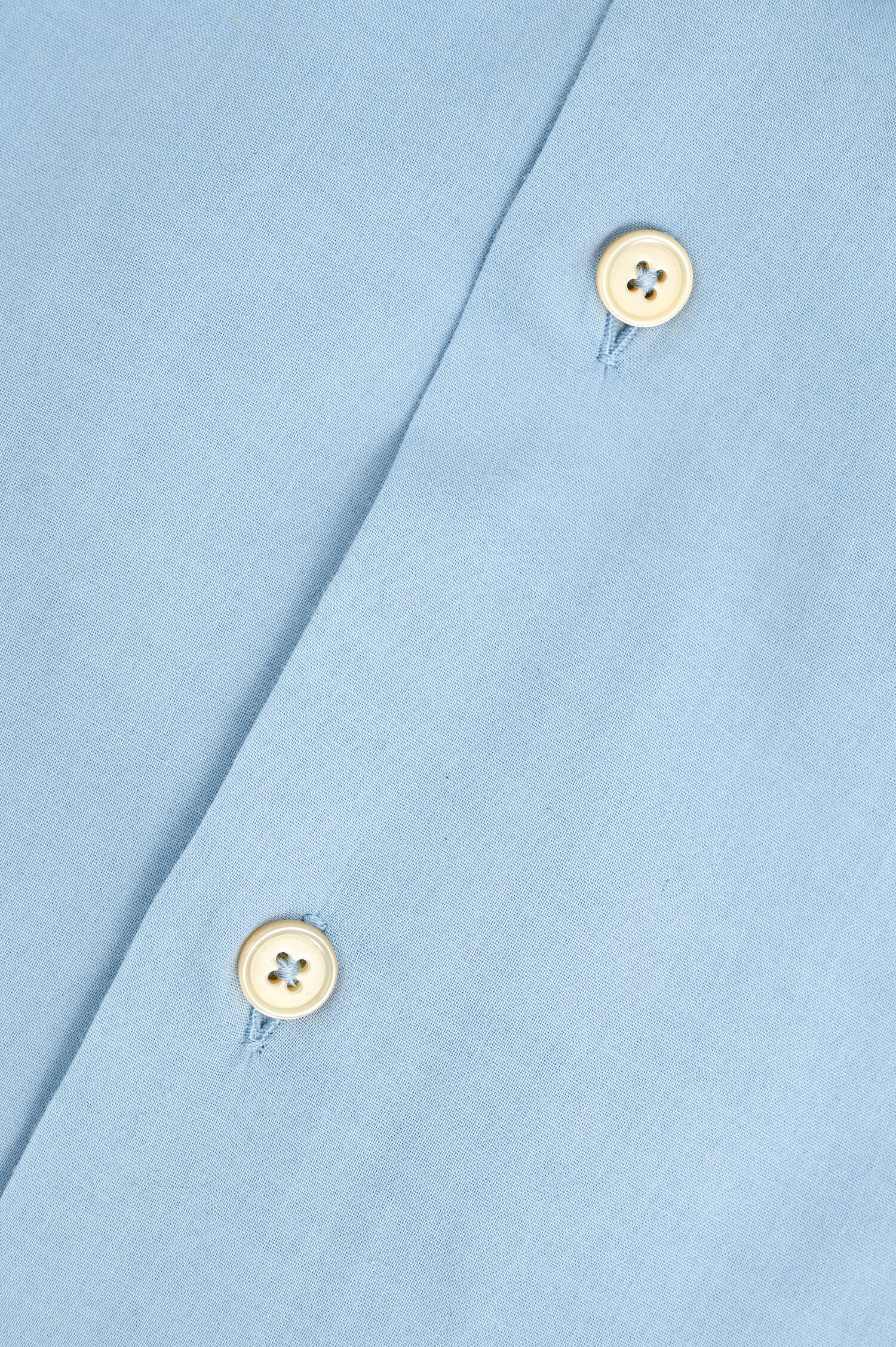 Baumwollhemd in Mittelblau Baumwollhemd in Mittelblau