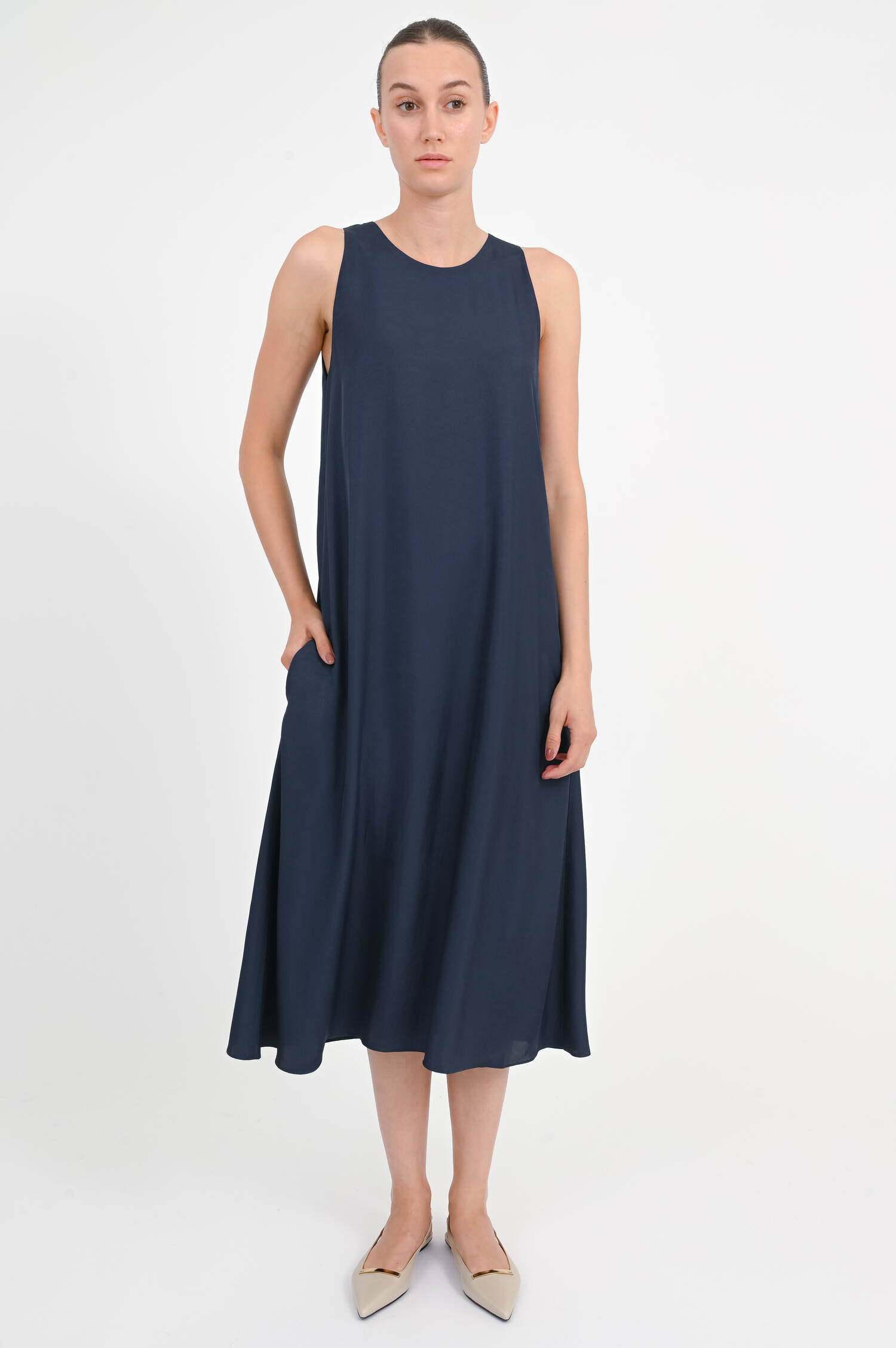 Midi-Kleid ELLYSE in Navy