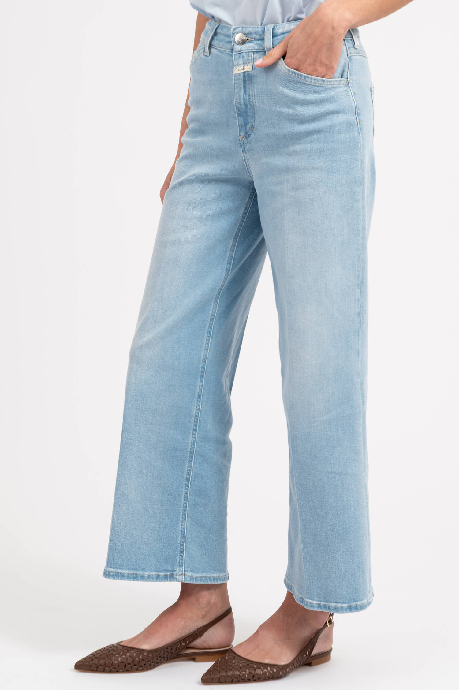 Cropped Jeans WERA in Hellblau
