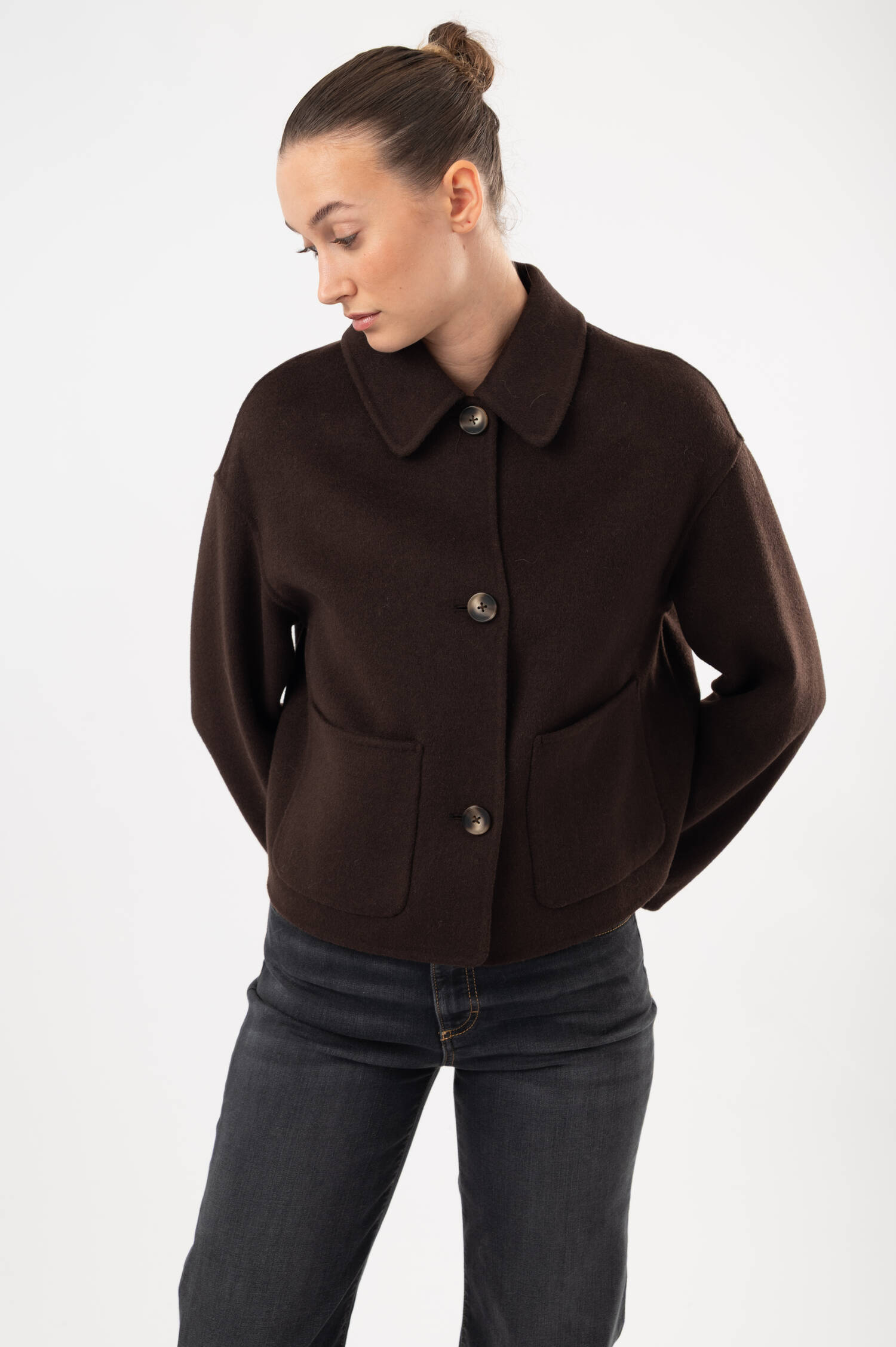 Woll-Jacke in Braun Woll-Jacke in Braun