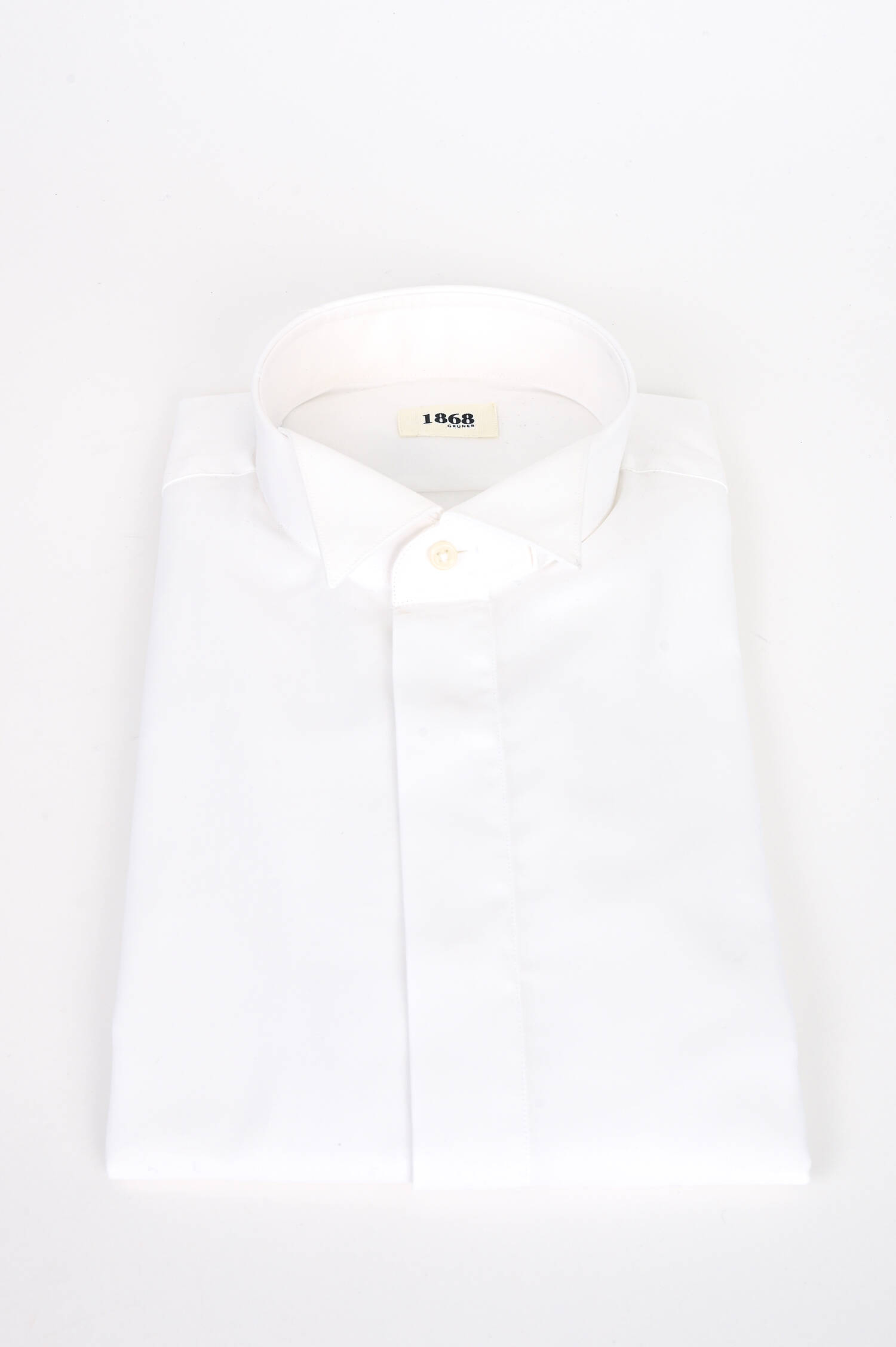 Smokinghemd aus Baumwolle in Weiß