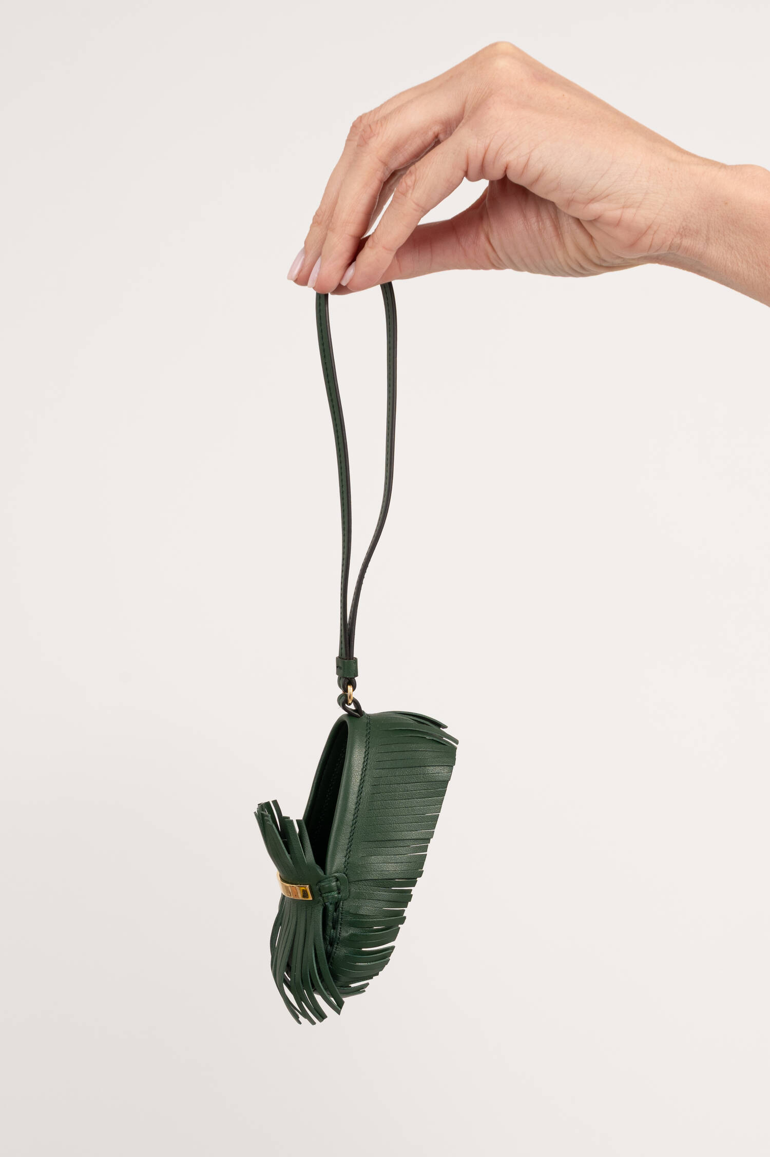 Schlüsselanhänger Minischuh SCARPINA in Dunkelgrün