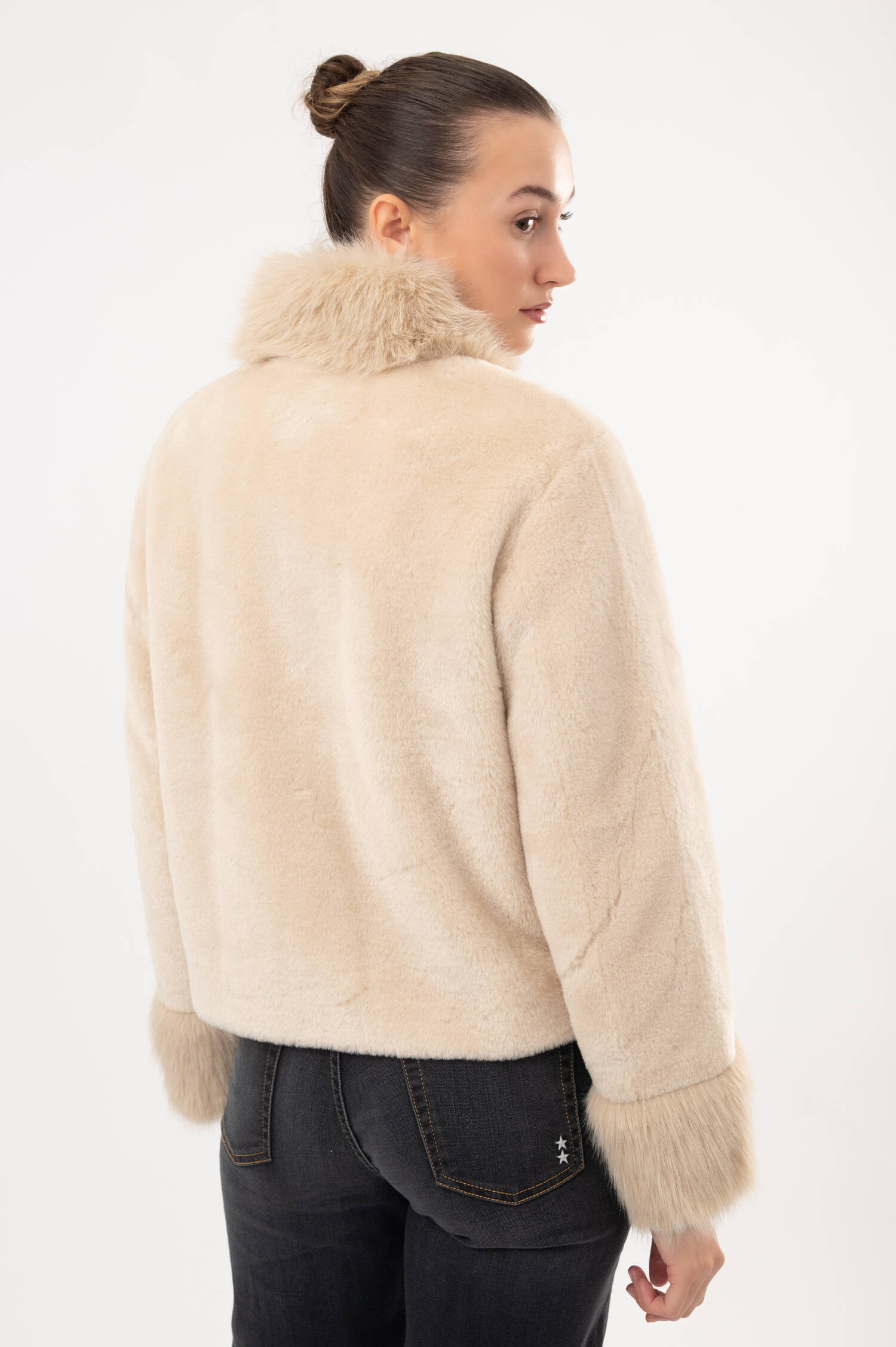 Faux-Fur-Jacke XANA TOSCANY in Beige Faux-Fur-Jacke XANA TOSCANY in Beige