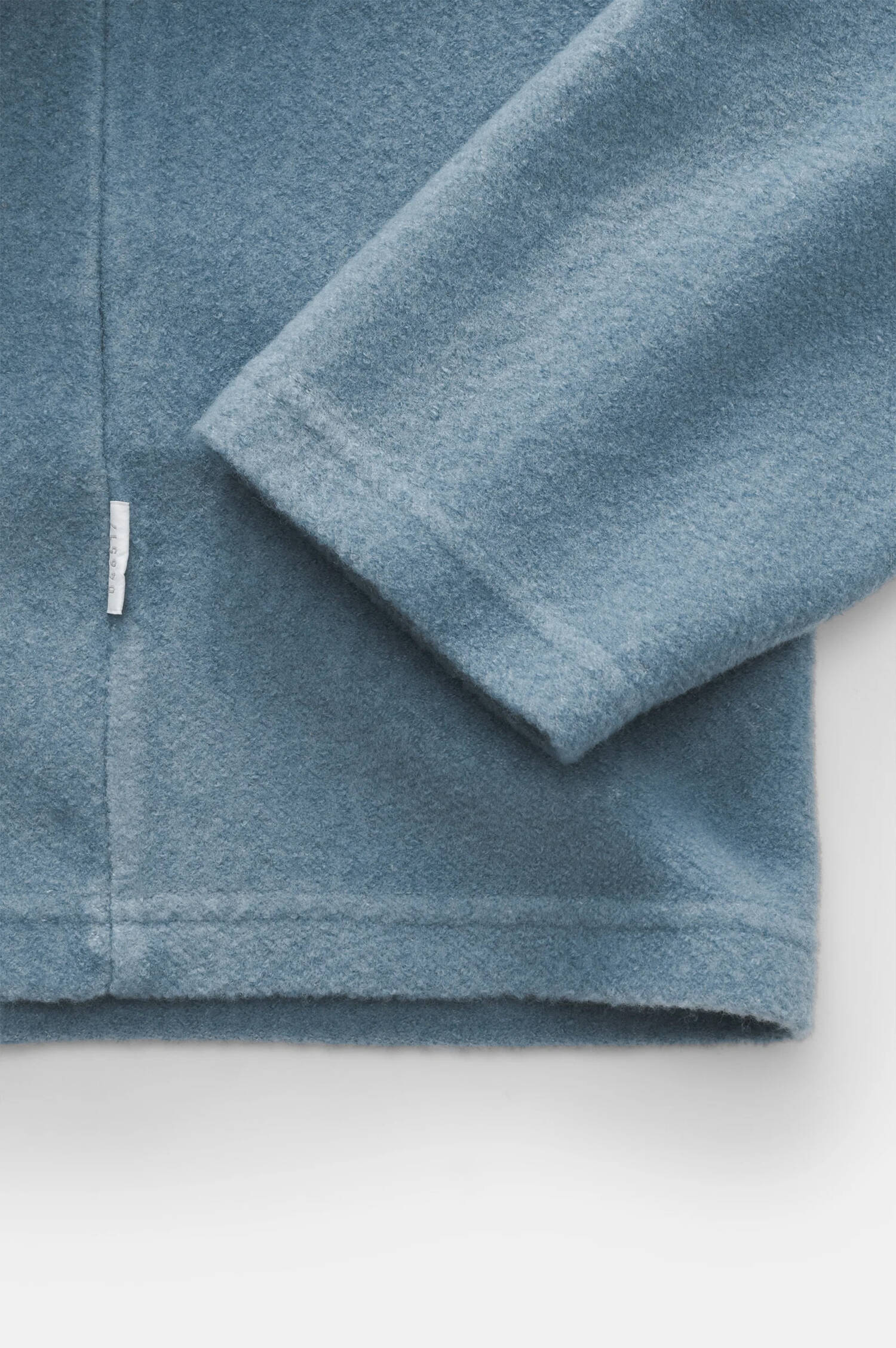 Wollmix Polo-Shirt in Hellblau
