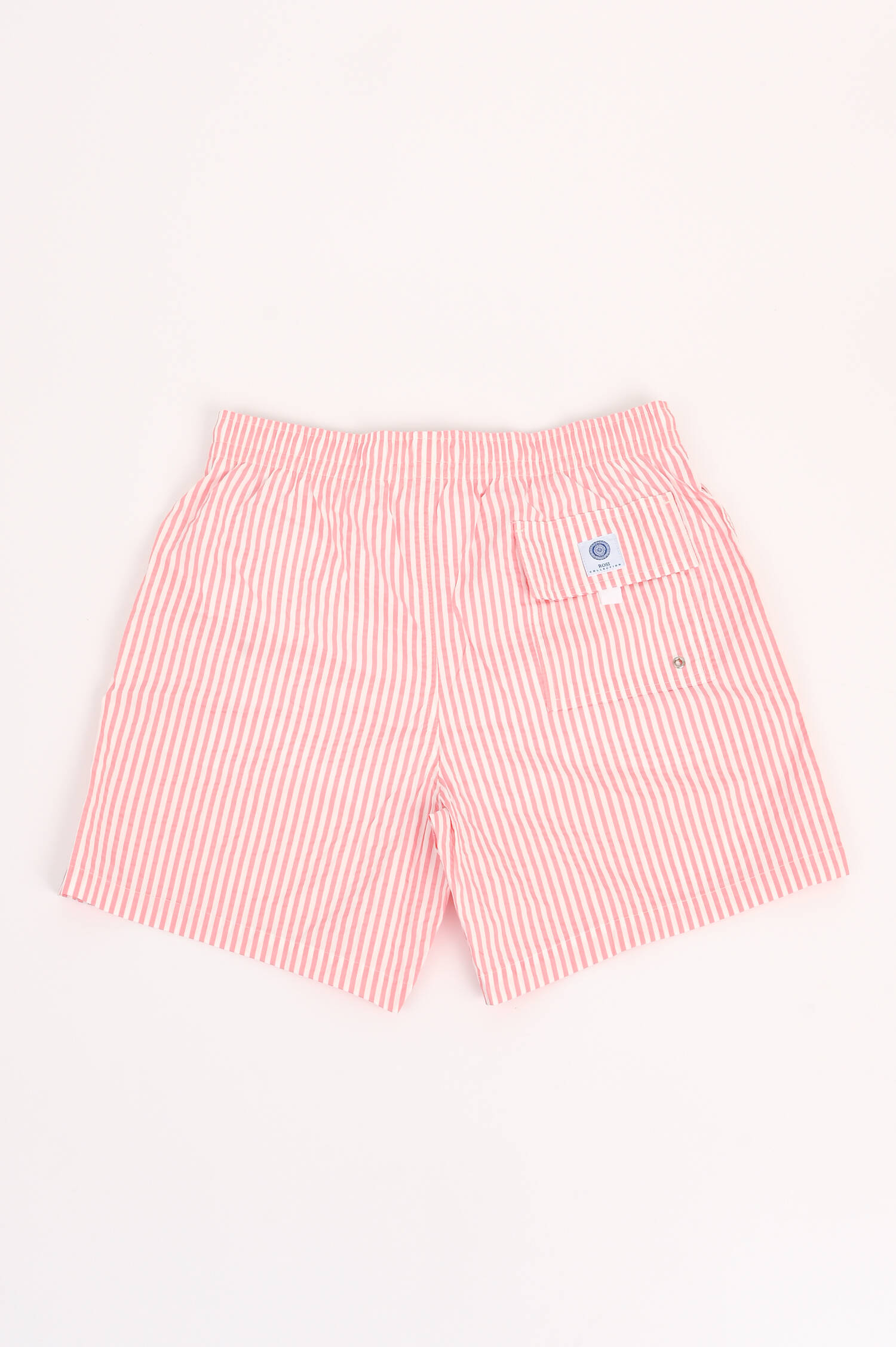 Gestreifte Badehose in Rosa/Weiß Gestreifte Badehose in Rosa/Weiß