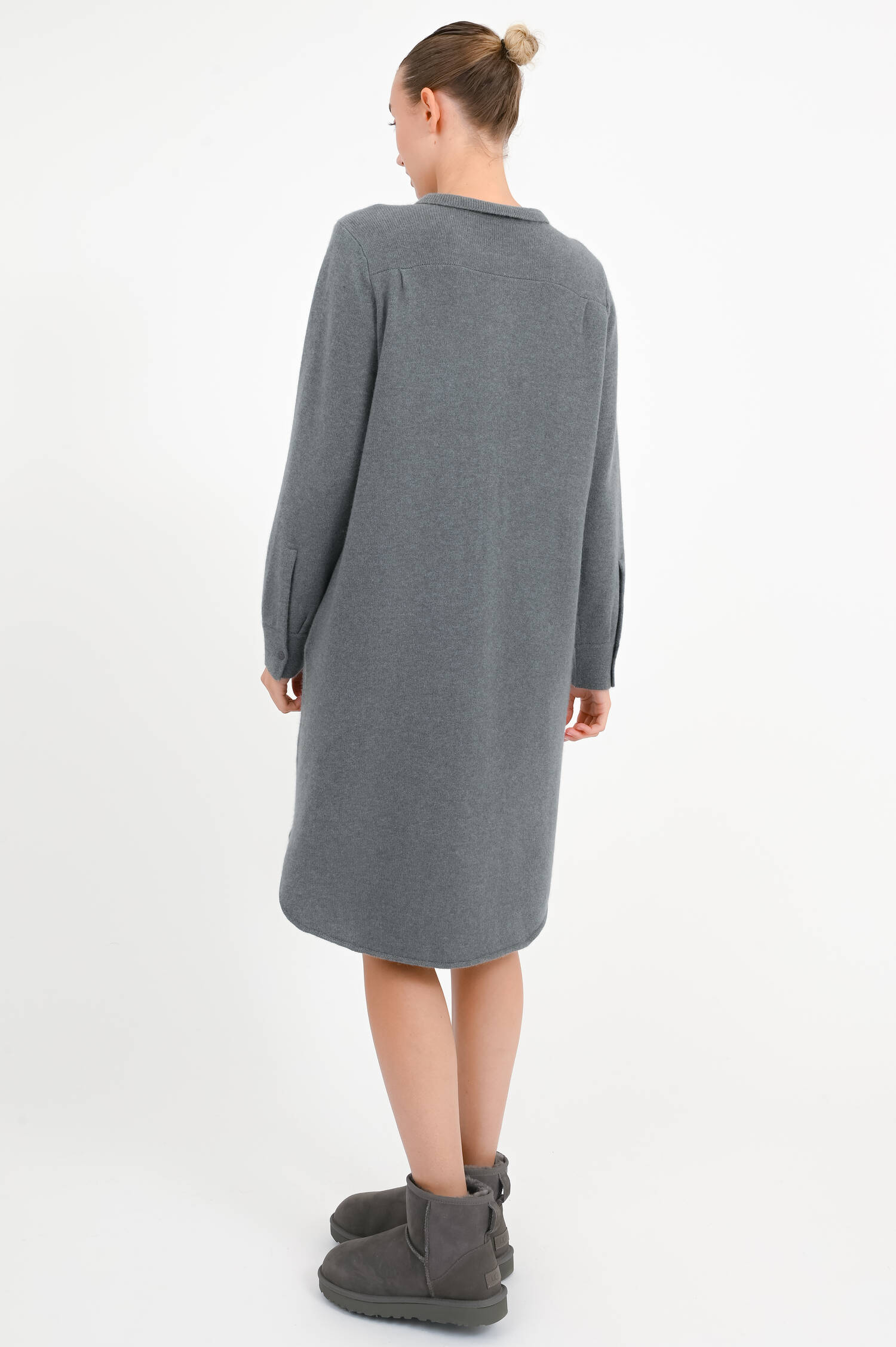 Cashmere Strickkleid in Boston Grey Cashmere Strickkleid in Boston Grey