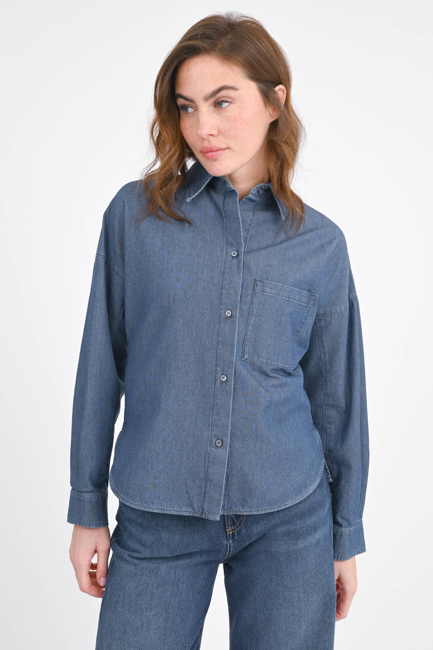 Jeanshemd NETTARE in Dunkelblau Jeanshemd NETTARE in Dunkelblau