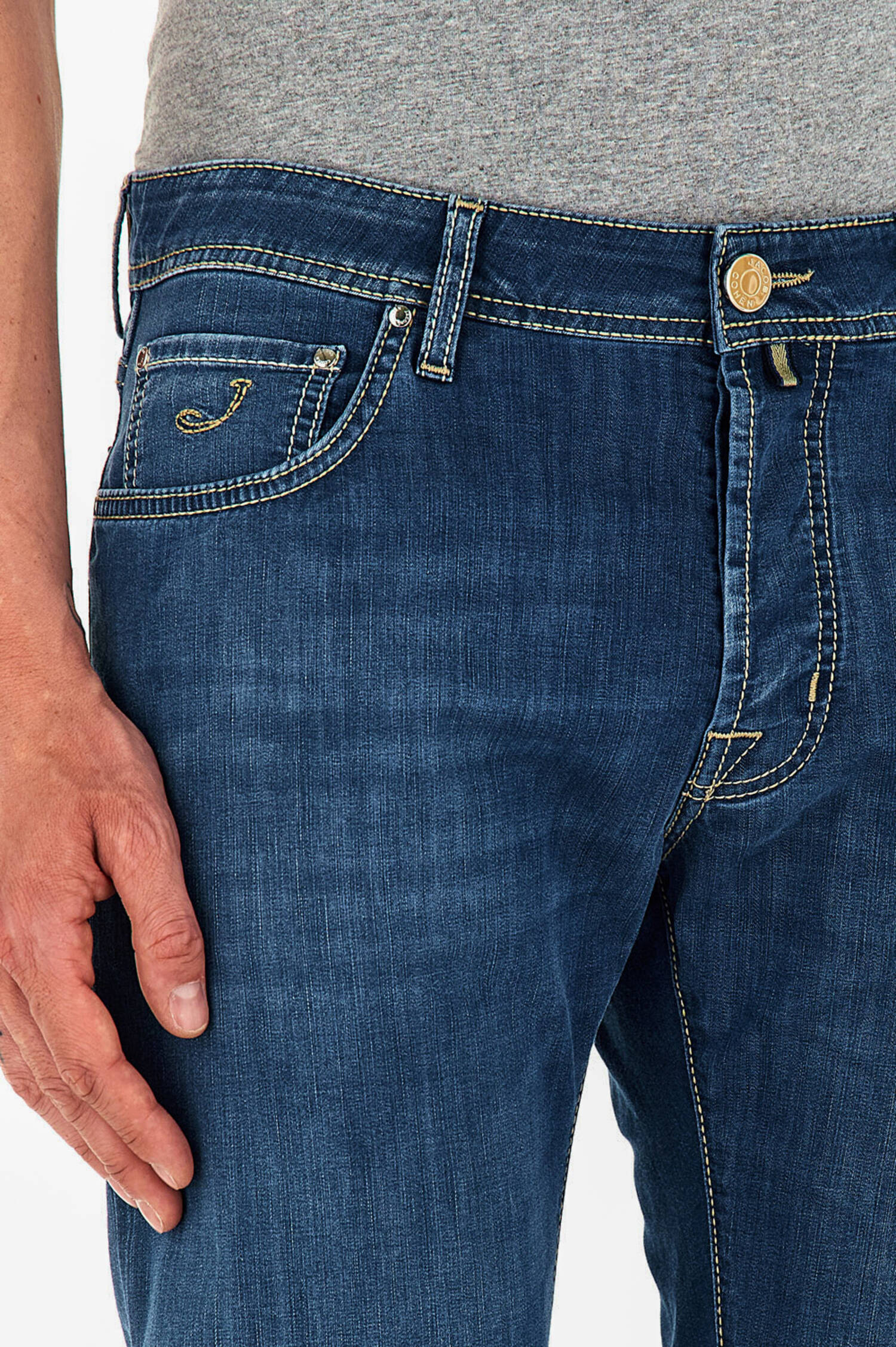 Slim Fit Jeans BARD in Mittellau