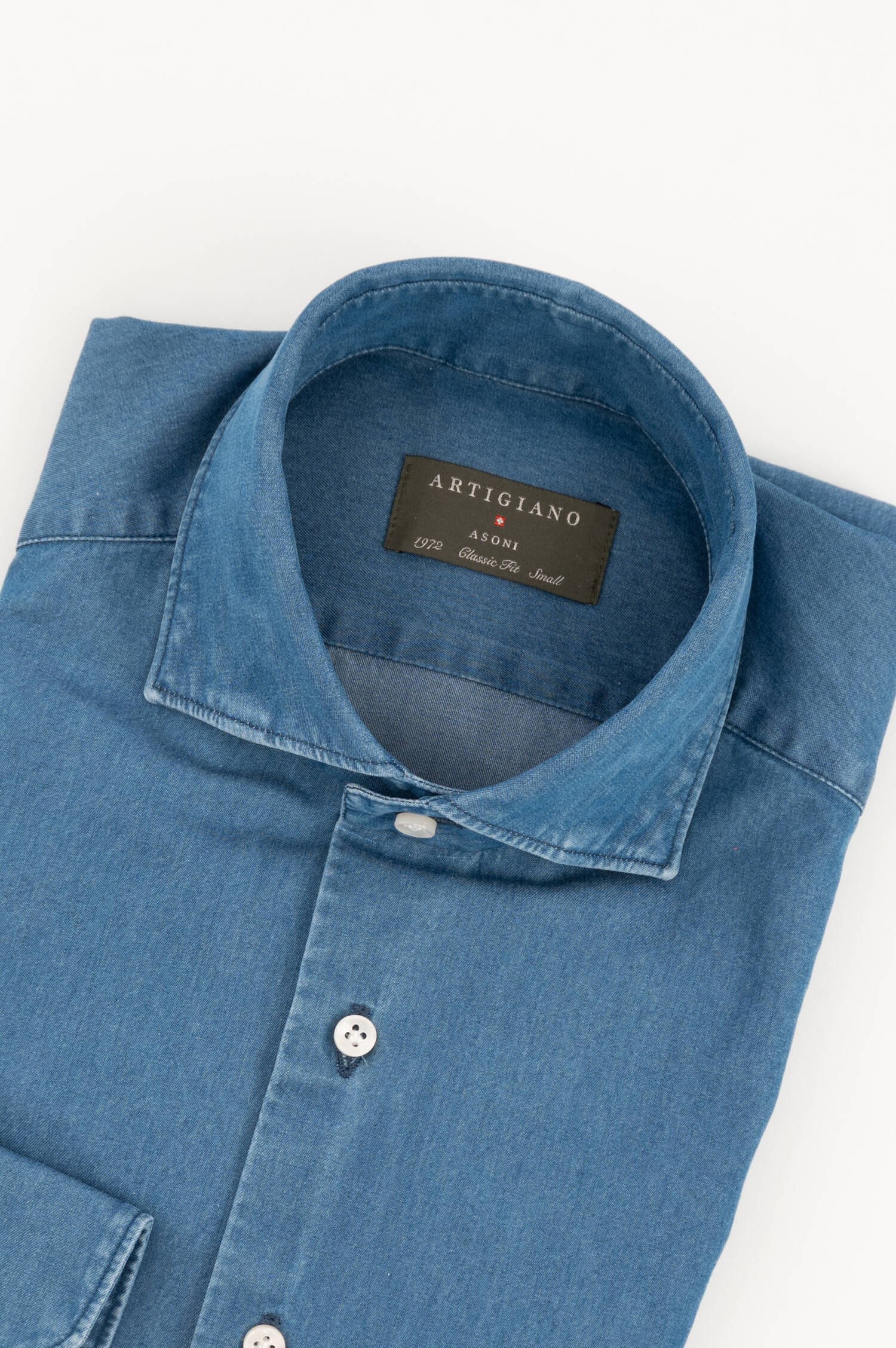 Jeanshemd in Mittelblau Jeanshemd in Mittelblau