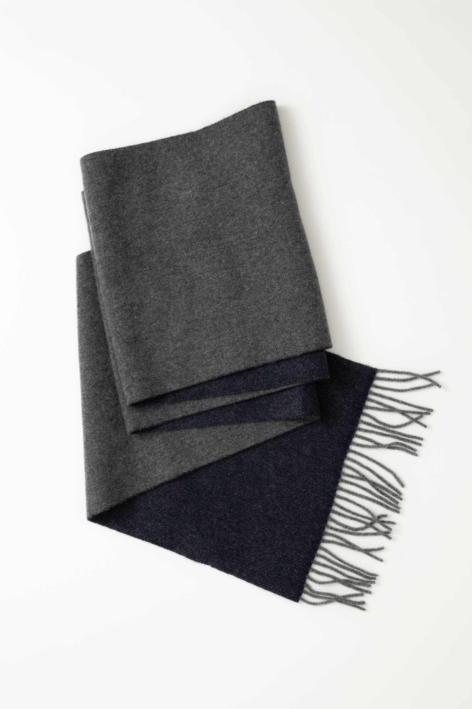 Cashmere-Schal in Blau/Grau Cashmere-Schal in Blau/Grau