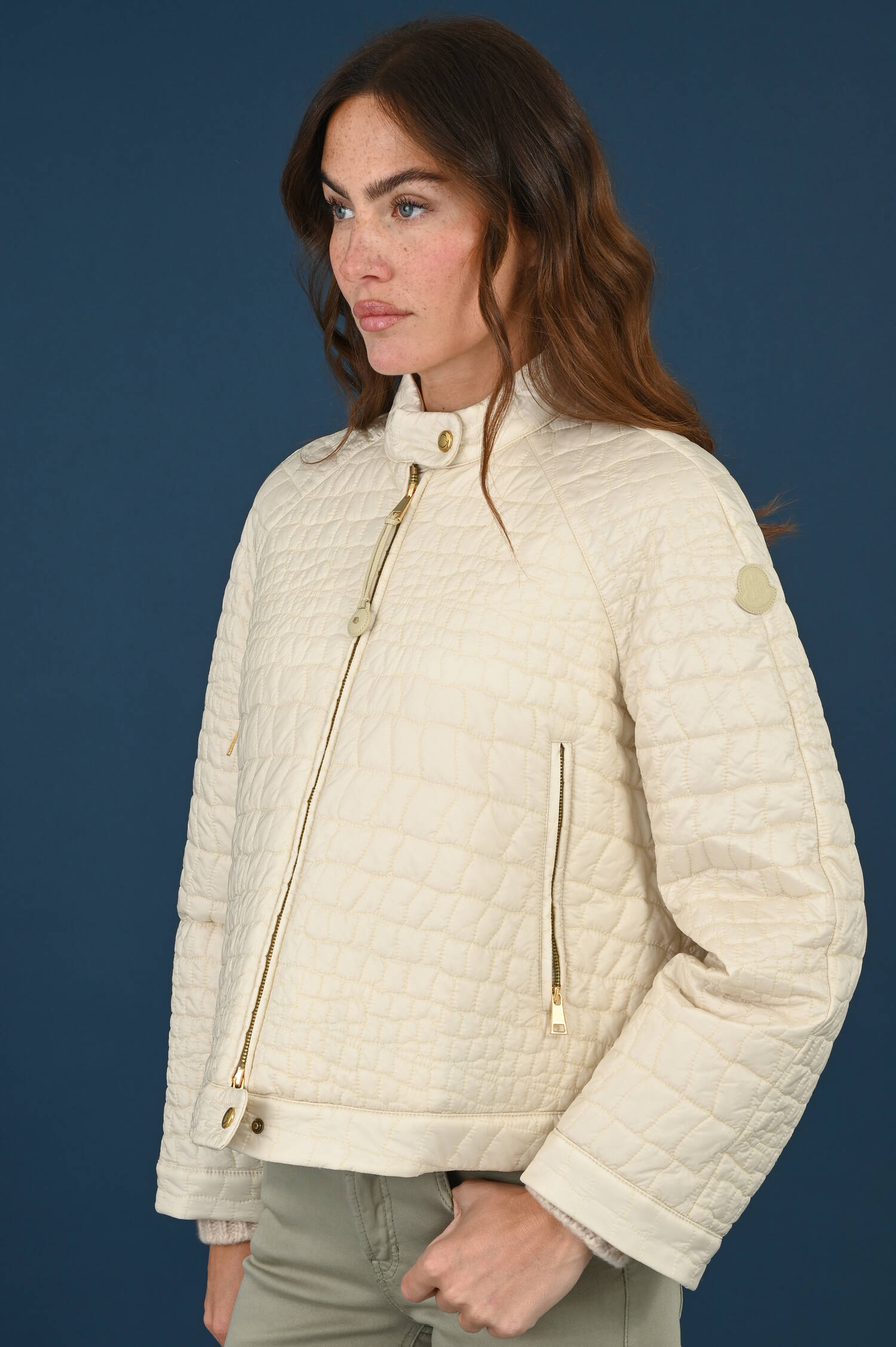 Daunensteppjacke AUBRIETA in Natur