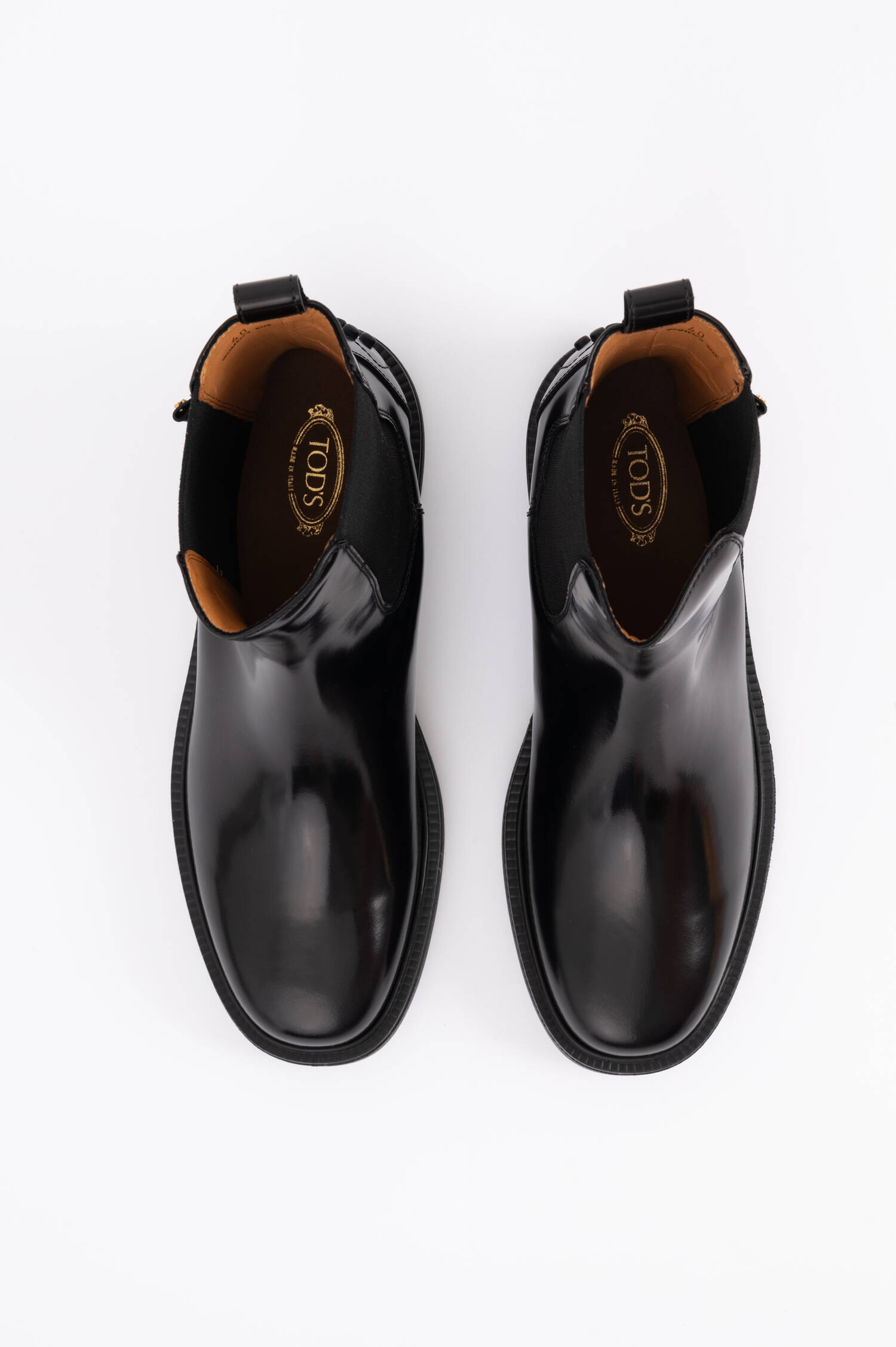 Leder Stiefeletten in Schwarz Leder Stiefeletten in Schwarz