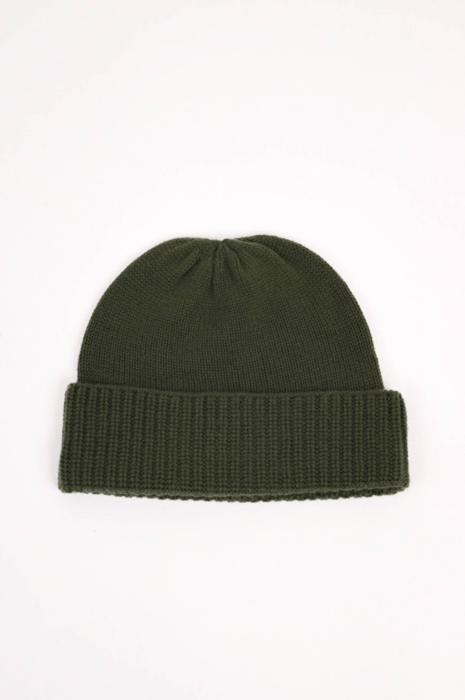 Cashmere Mütze in Dunkelgrün