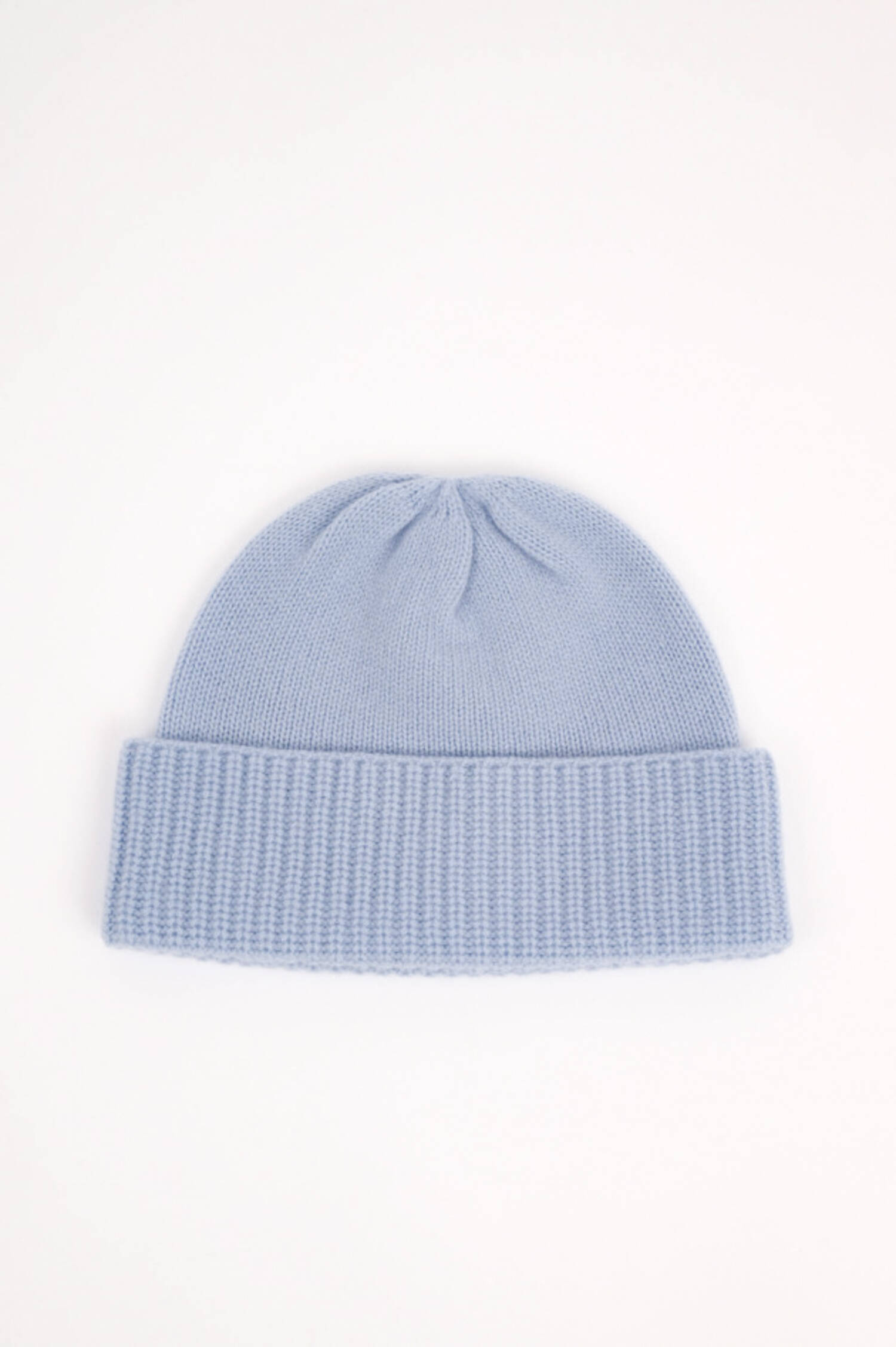 Cashmere Mütze in Hellblau