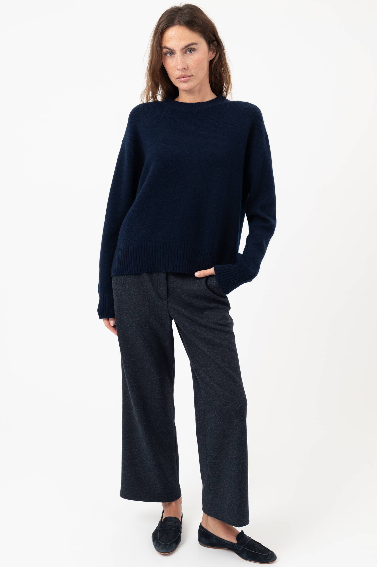 Cashmere-Pullover in Dunkelblau Cashmere-Pullover in Dunkelblau